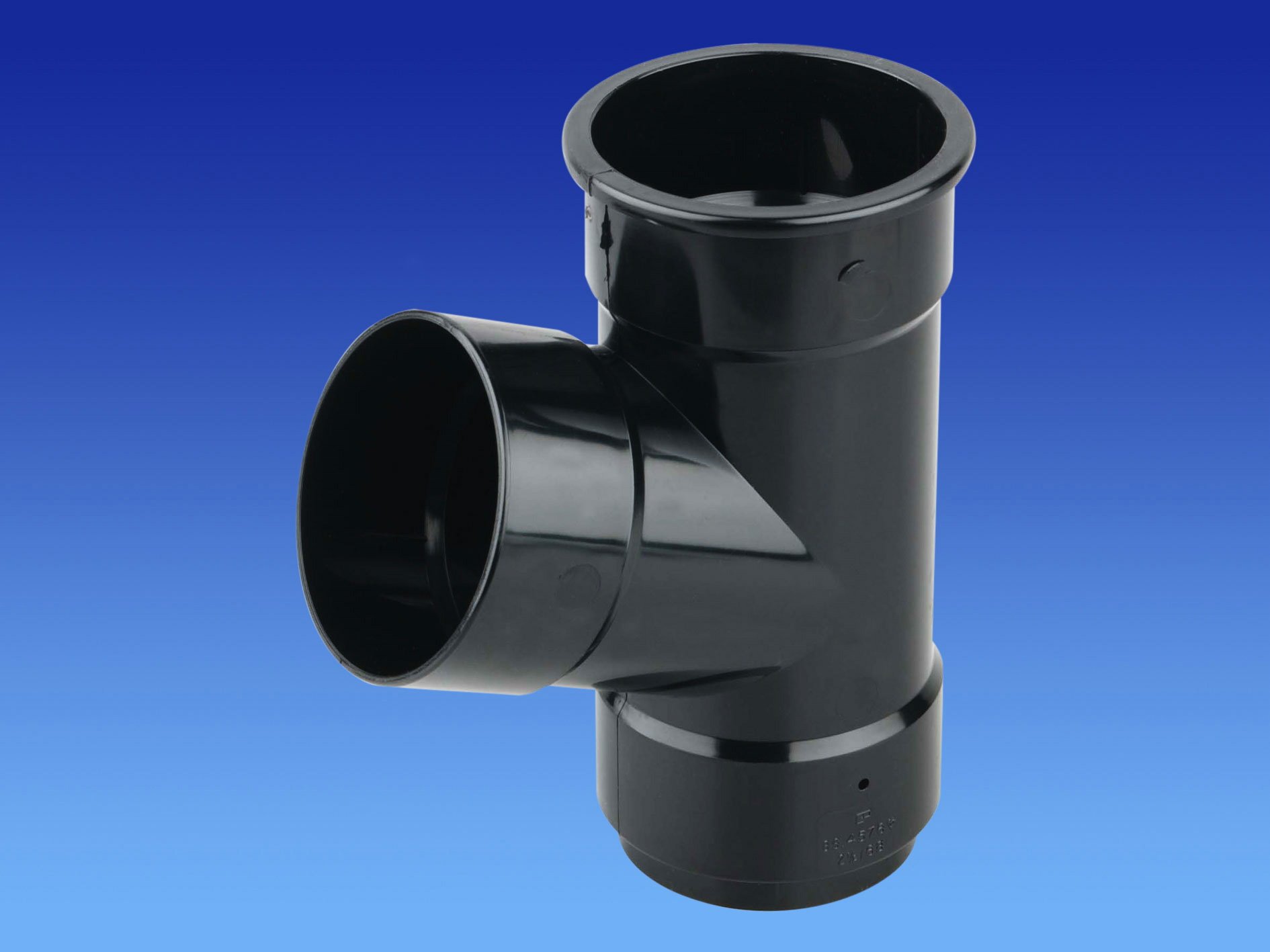 OSMAWavin Roundline Pipe Branch 67.5 deg Black 0T035b