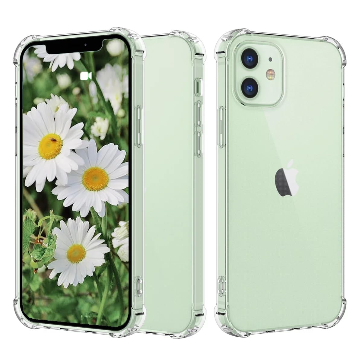 Crystal Clear Compatible For iPhone 12 mini Flexible TPU case, [against-yellowing] slim yet shockproof soft Silicone Sturdy thin Phone Case Compatible For iPhone 12 mini 5.4 inch 2020, crystal clear