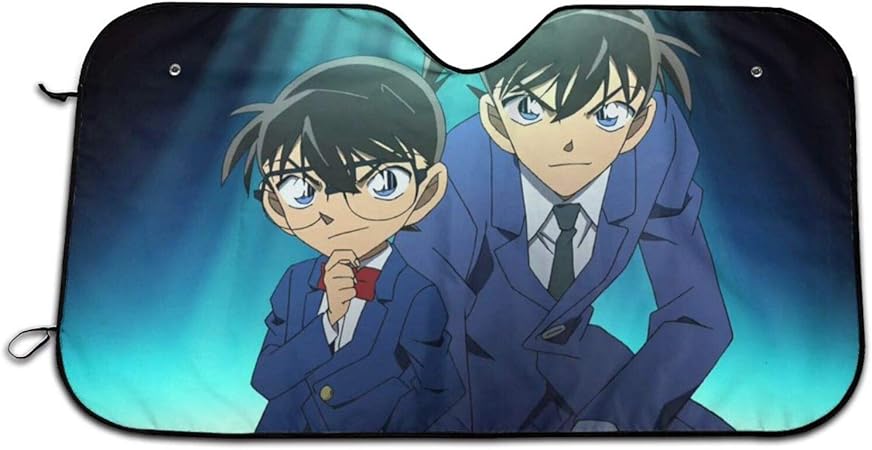 Amazon 名探偵コナン 車用 サンシェード 取り付けが簡単 折り畳み式 軽量の日除け 吸盤4個付き カー用品 プライバシー保護 車中泊 仮眠 盗難防止 車カバー 防水雪対策 99 紫外 落葉対策 普通車 軽自動車 Suvに適用 夏冬兼用 70 130cm 車 バイク 車 バイク