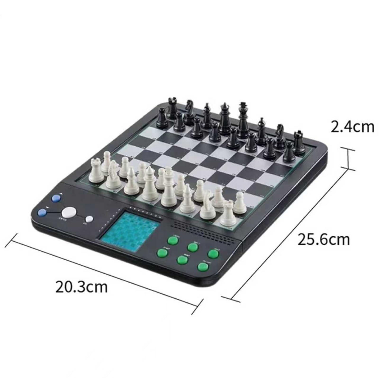 Elektroniczna szachownica, inteligentny elektroniczny zestaw szachowy, z magnetycznymi figurami i wyświetlaczem LCD, szachy z interakcją człowiek-maszyna, wyświetlacz pozycji figur, dla początkujący