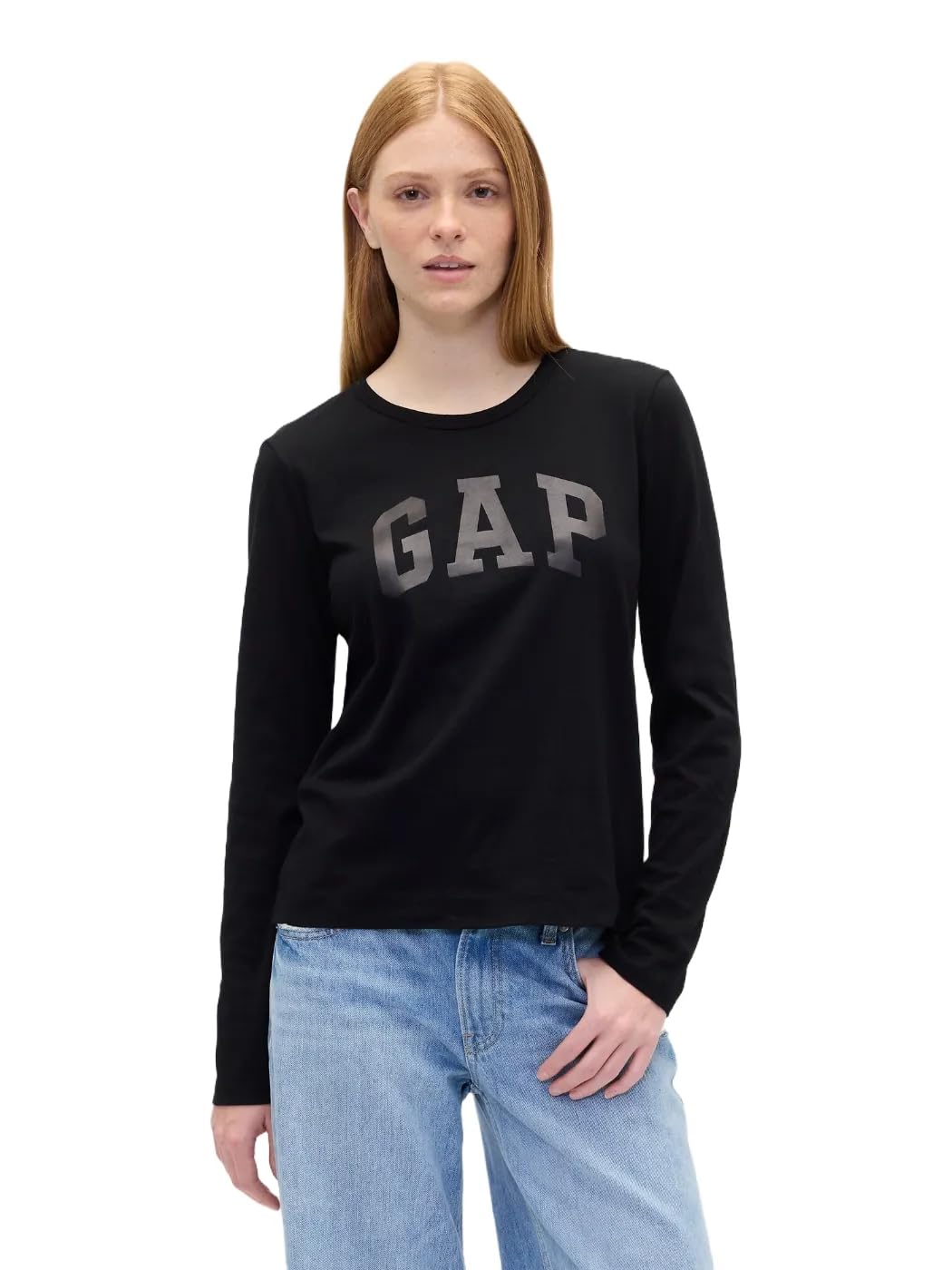 

                                                    GAP Womens Long Sleeve Favorite Crew-Neck T-Shirt 