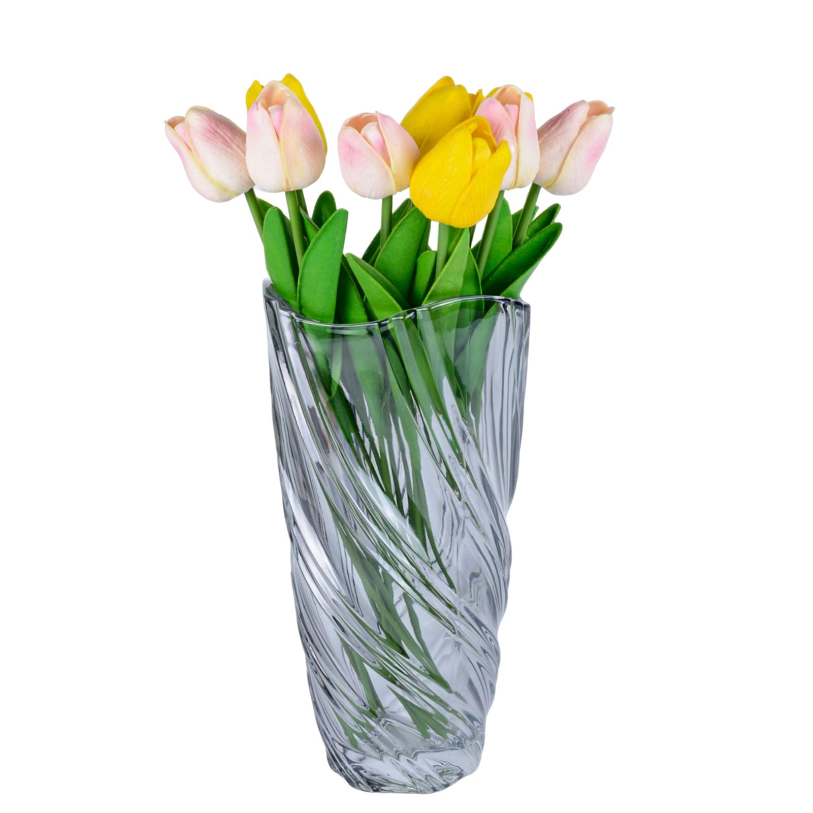 Moderno jarrón minimalista de cristal, decoración floral nórdica hecha a mano, perfecto para mesa de comedor en casa, cristal sin plomo, centro de mesa ideal para flores y plantas