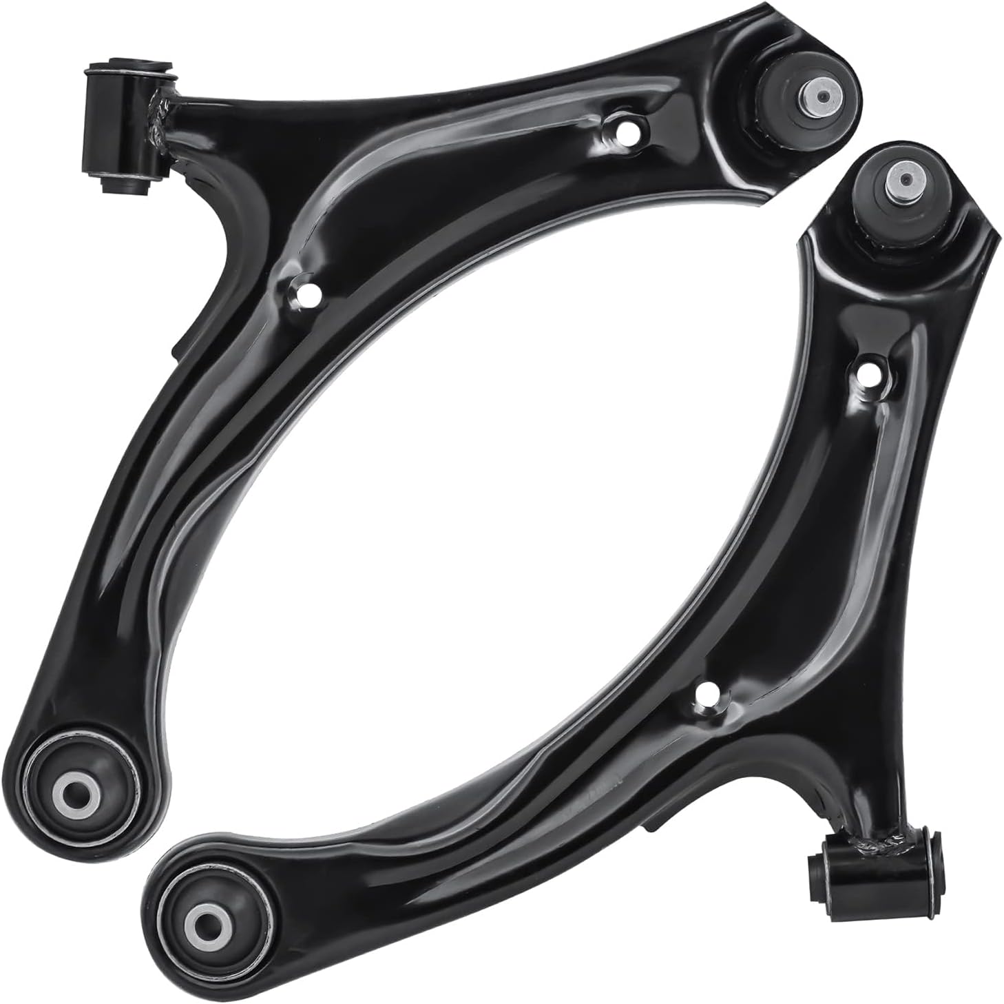 Detroit Axle - Front End Control Arms Kit for 2004-2007 Suzuki Aerio 2 Lower Control Arms with Ball Joint 2 Sway Bar Links 2 Inner Tie Rod Ends 2005 2006 Replacement