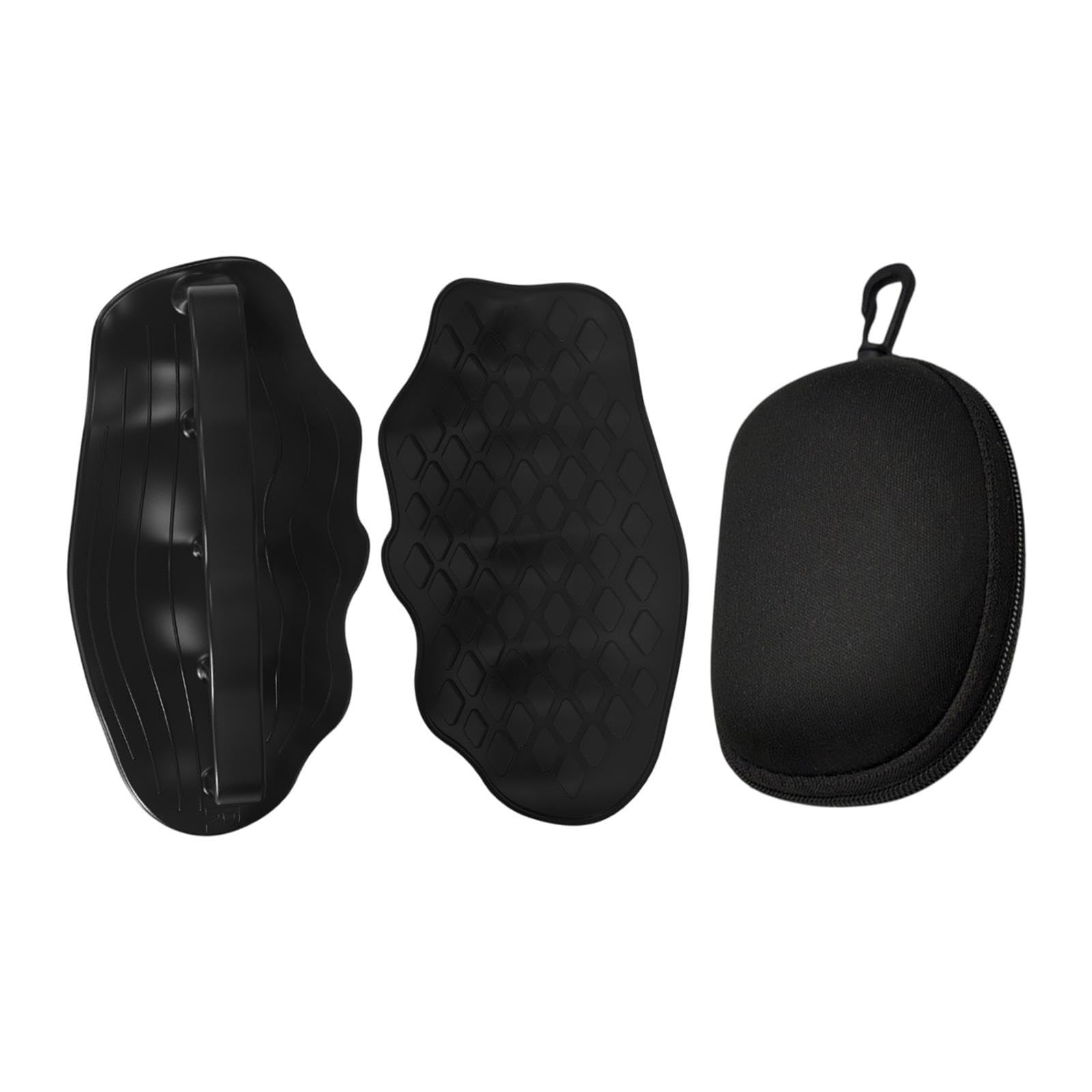 2Pcs Weight Lifting Grips Pads Bar Rows Silicone Sports Workout Grips Gloves Black-image-44
