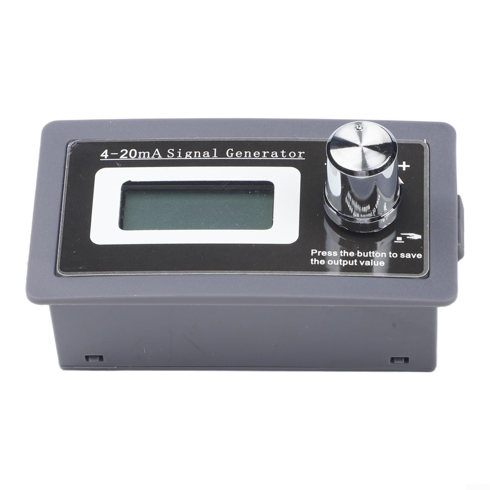Generatore di segnale ad anello di corrente 4-20mA | Simulatore passivo a due fili 3,1x1,65 pollici con risoluzione 0,01 | Regolazione grossolana/fine per sistemi a 2/3/4 fili | Grigio