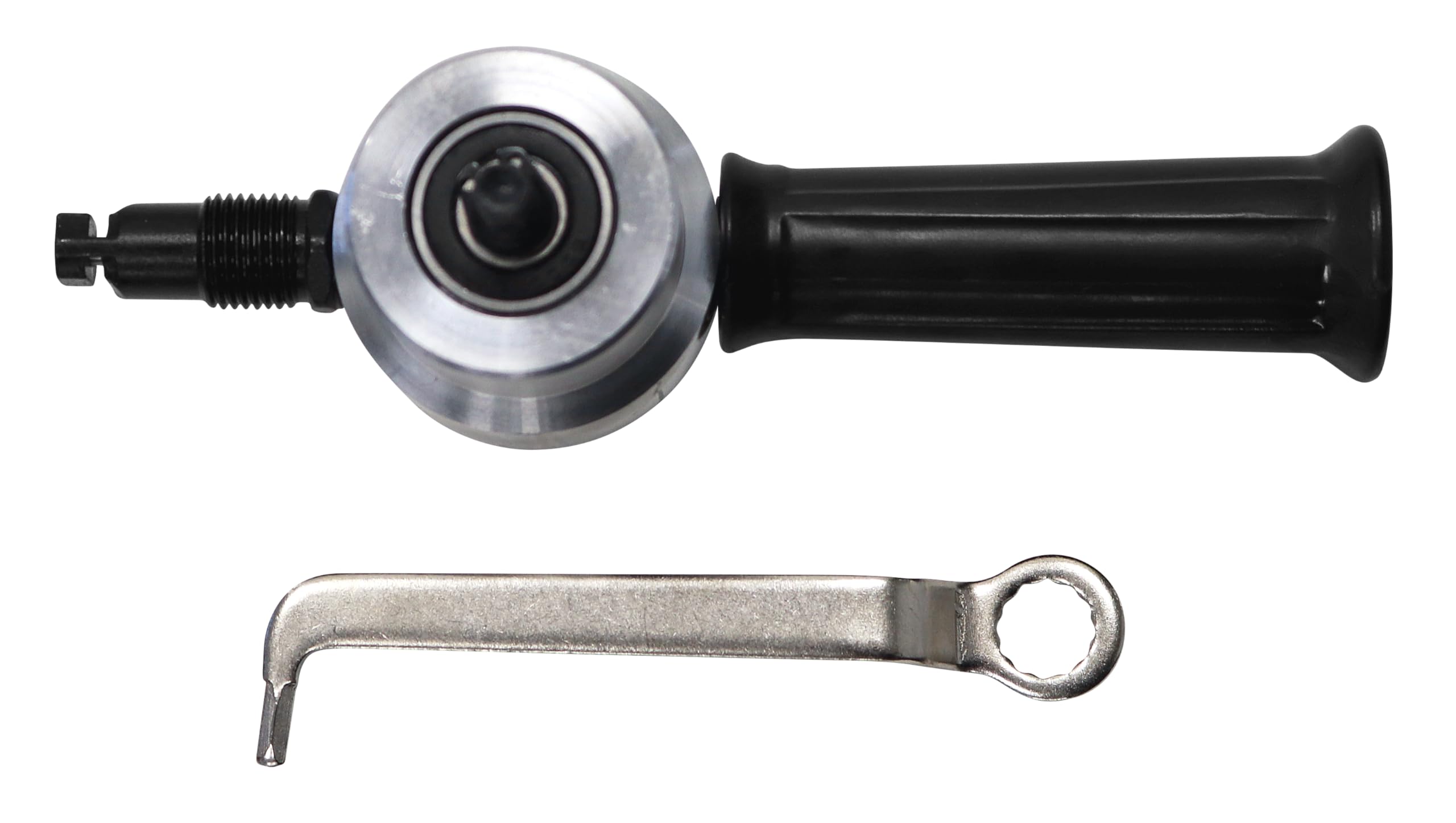 Boxer Cortador de chapa de 13 x 6 cm de acero y aluminio – Accesorio para taladro, cabezal giratorio 360°, para acero, aluminio, cobre y plástico