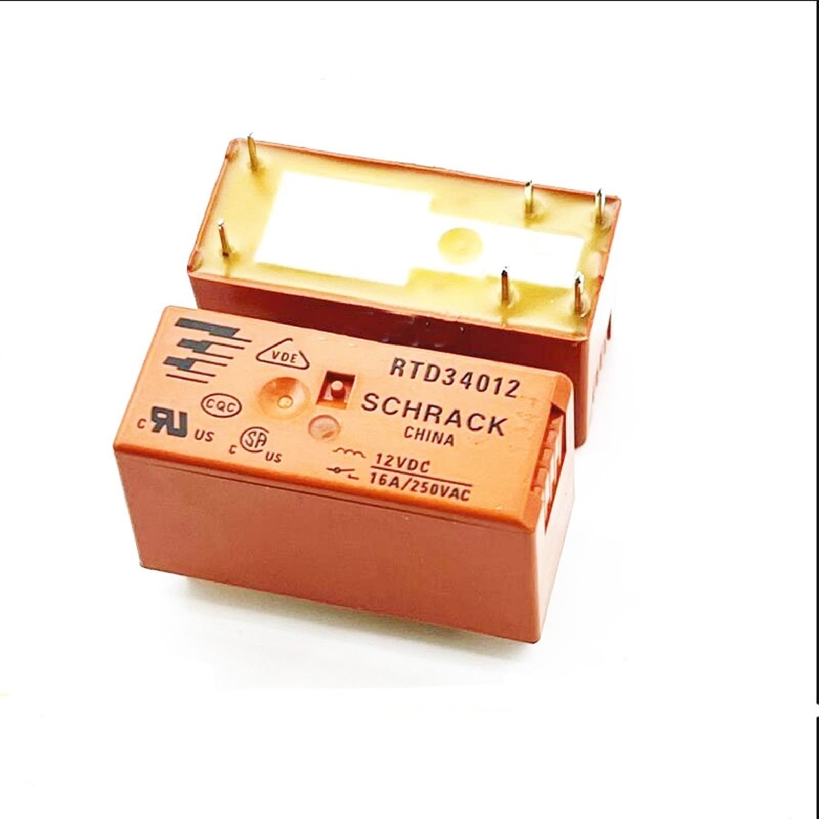 Relais RTD34012 12VDC 16A à 6 broches pour circuits électroniques