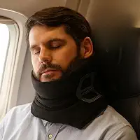 Travesseiro De Viagem Premium Ergonômico Para Pescoço, Apoio Interno Oculto, Conforto Premium, Compacto, Portátil E Lavável, Marca VARENZIA