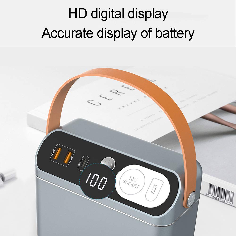 60000mAH generatore Portatile Batteria al Litio Ricaricabile Pacchetto Generatore, 12V, Uscita USB off-Grid Alimentatore per CPAP Campeggio di Emergenza Backup