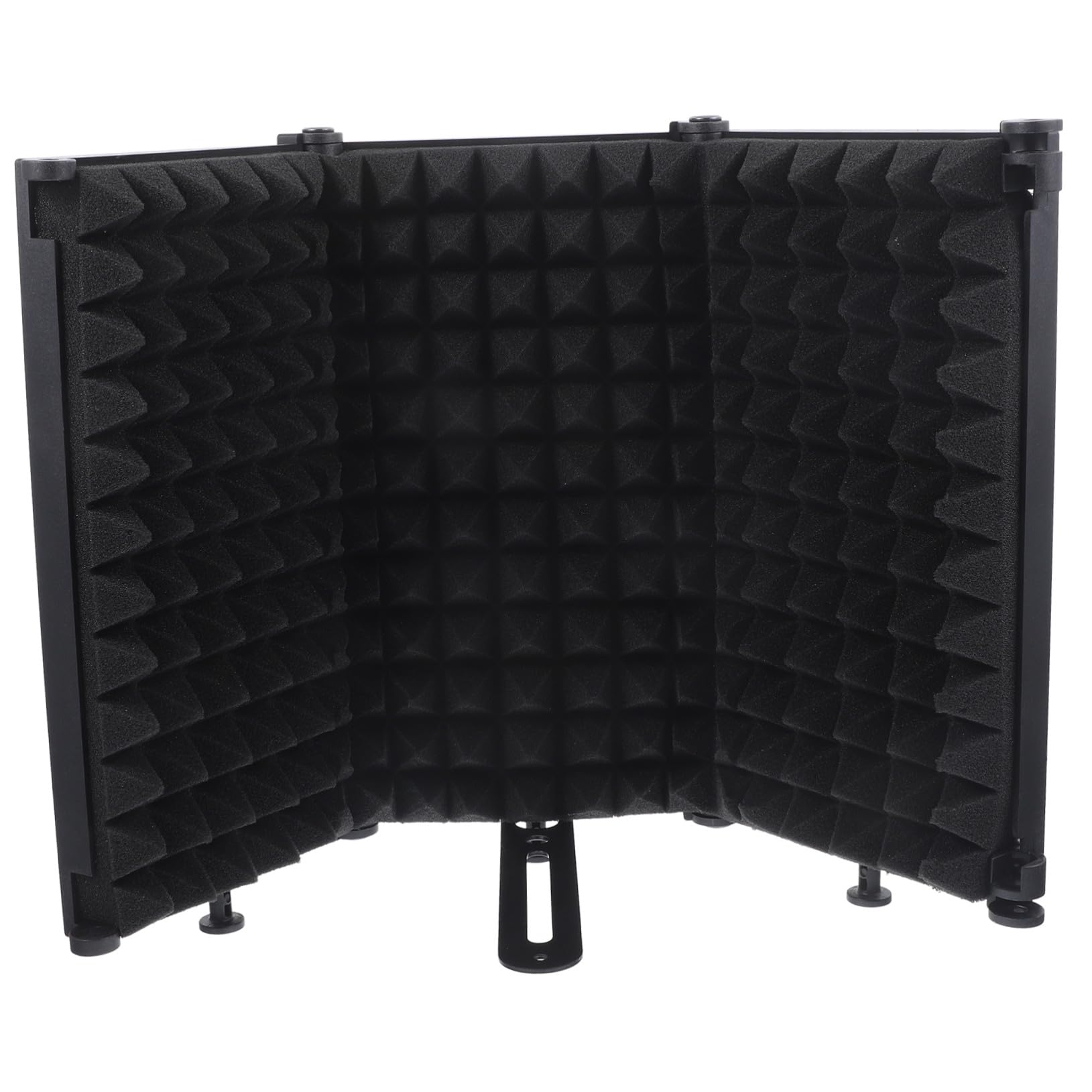 ERINGOGO Protector de Micrófono Plegable U-shaped con Esponja de Hierro Cubierta Aislante para Reducción de Ruido y Absorción Acústica Portátil para Grabación Profesional