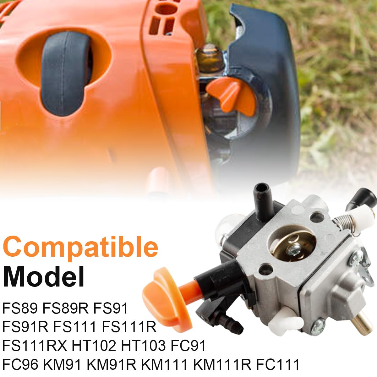 ZAMDOE FS91 Carburetor for Stihl FS89 FS89R FS91R FS111 FS111R FS111RX HT102 HT103 FC91 FC96 KM91 KM91R KM111 KM111R FC111 Brushcutter String Trimmer 4180 120 0615 Carb - Image 4