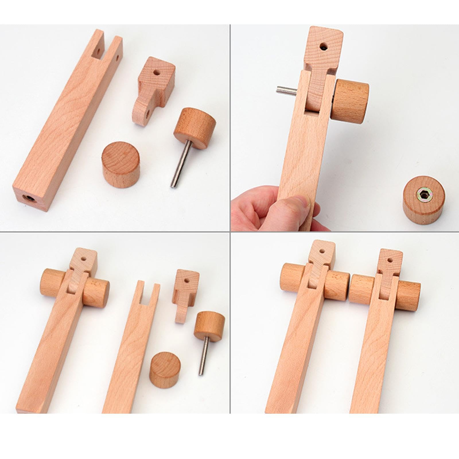 rockible Bastidor de Bordado de Madera Ajustable, Portátil, para Mesa, Regazo, Accesorio de Costura, Bastidor Multiusos para Punto de Cruz.