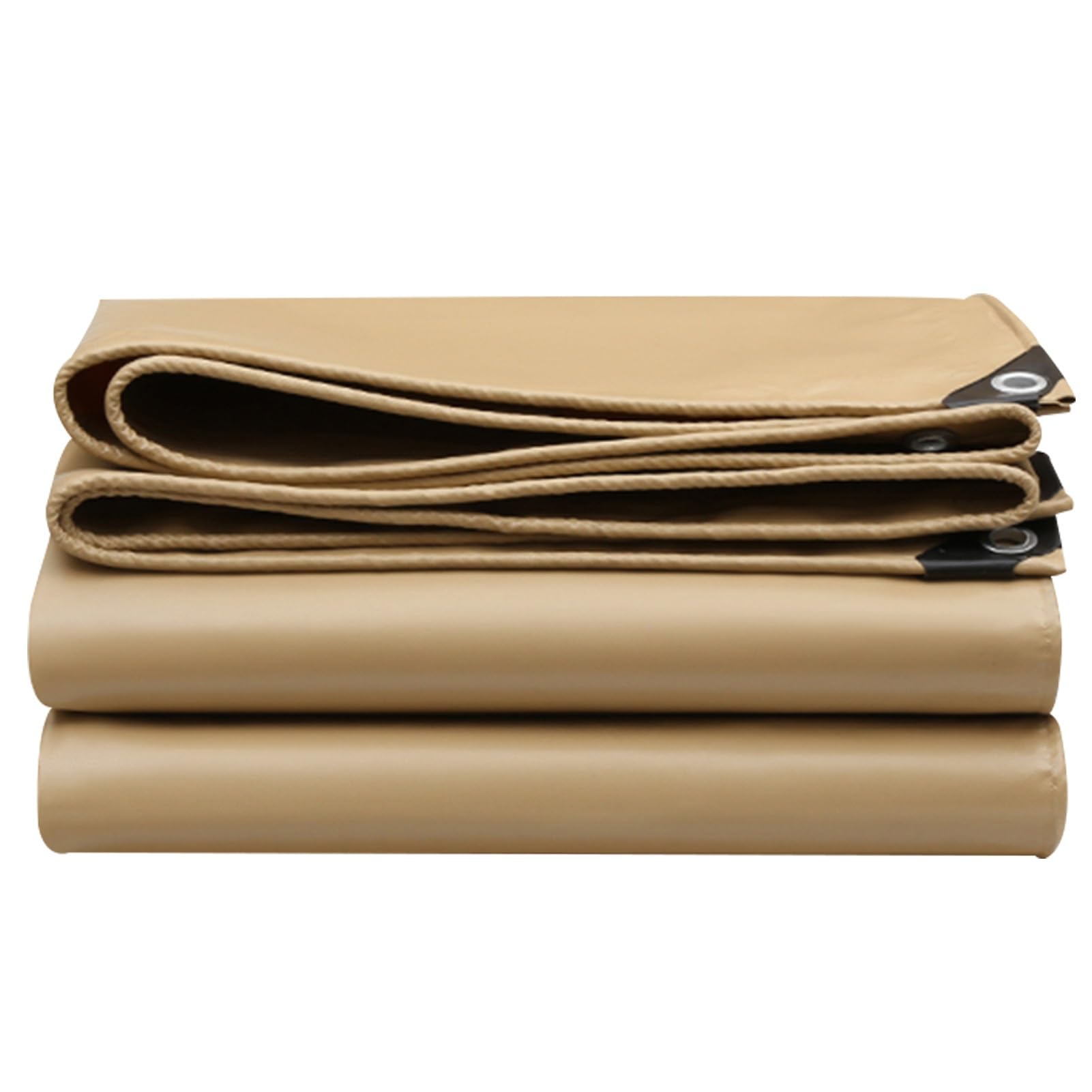Lona de PVC impermeable y resistente de gran tamaño beige para aislamiento eficaz en exteriores
