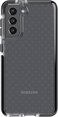 tech21 Evo Check - Funda para Samsung S21 5G, protección contra caídas de 12 pies, color negro