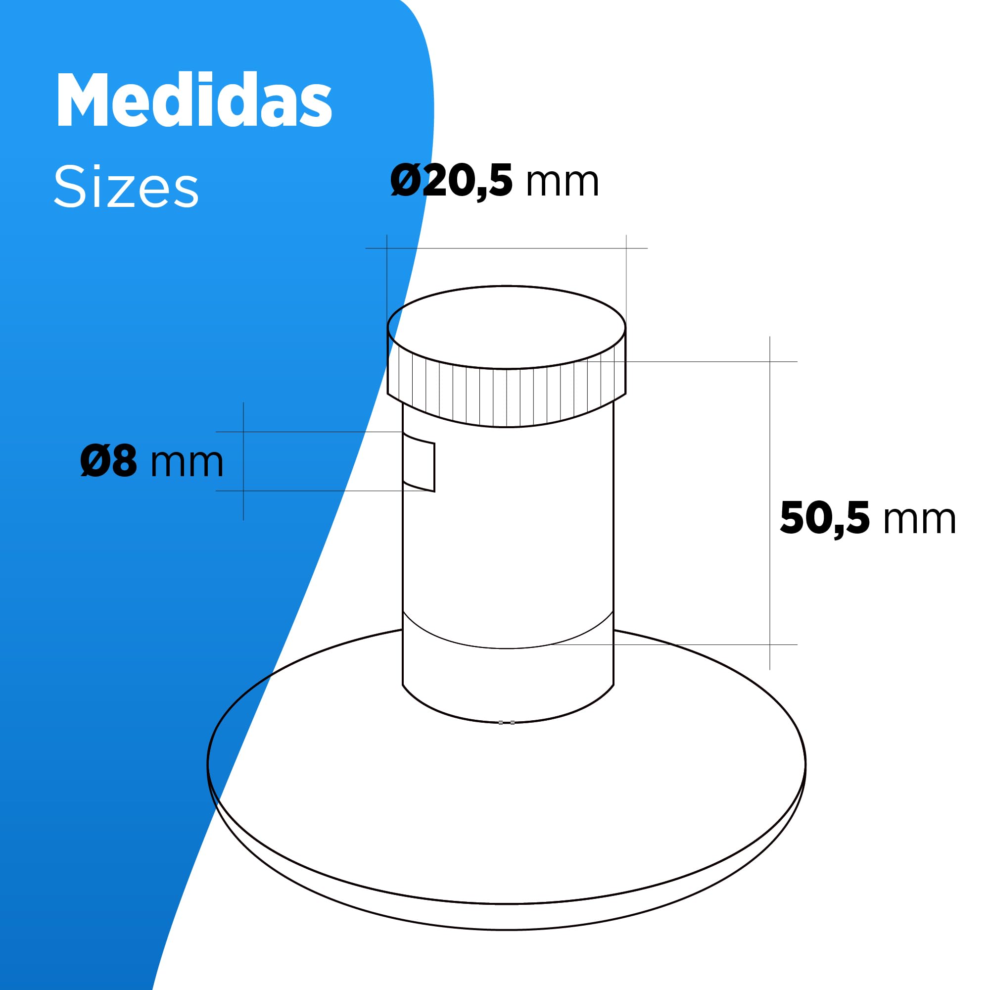 FLUVIA Embellecedor NEGRO | Pack 1 | Tapa llave de Paso Agua | Ø69x59mm | Mando Oculto y Plafón | para Ducha Piscina, Grifo Empotrado, Embellecedor Grifo Pared (oculto)