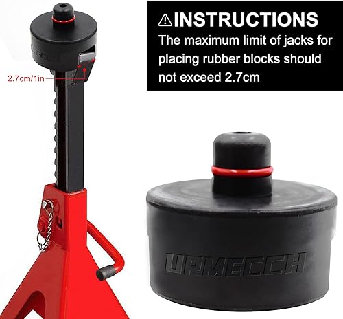 Miniatura 3 de Jack Pad para Tesla Model 3YSX, 4 paquetes de goma para elevación de piso, almohadillas de elevación de gato, adaptador de herramienta para