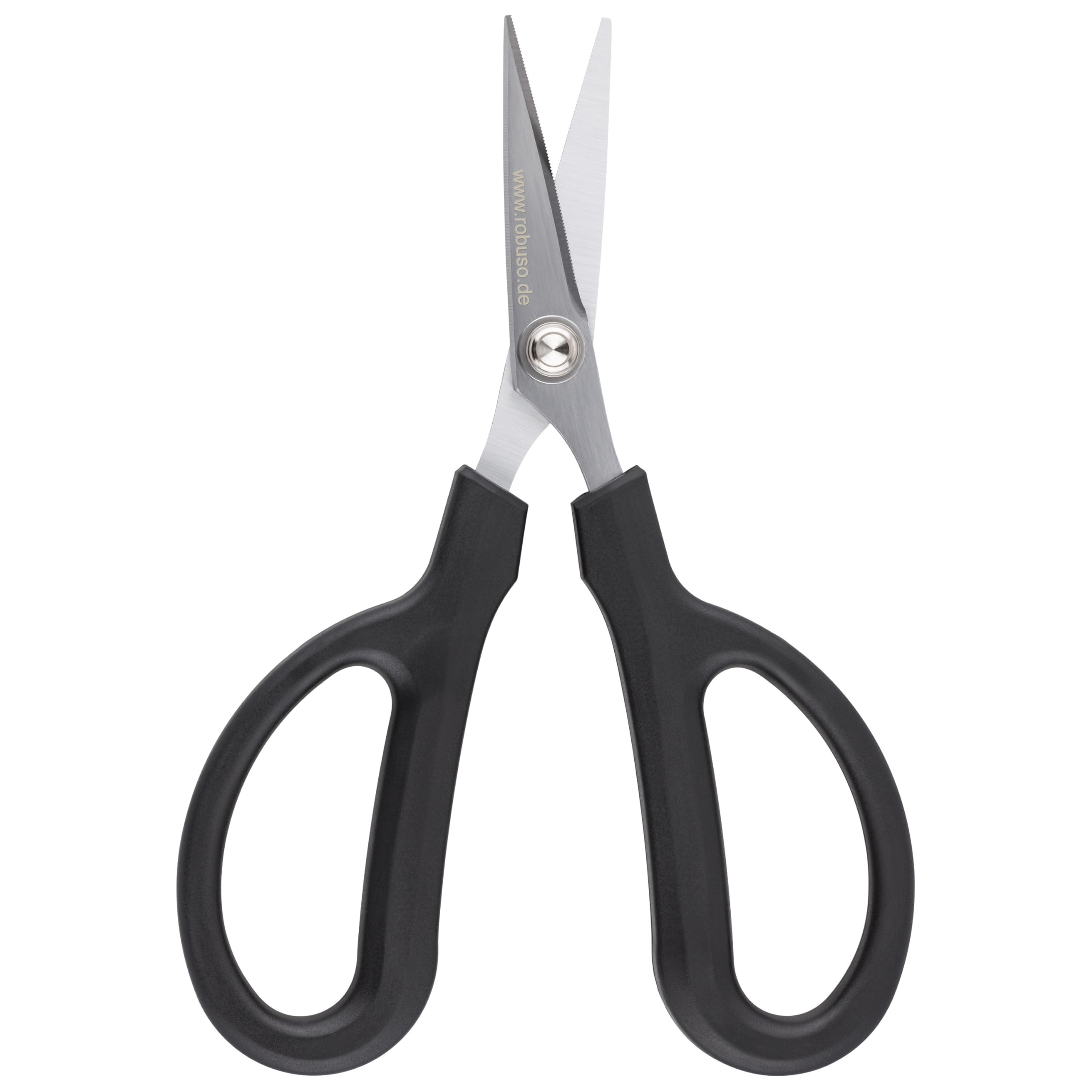 Forbici per giunzioni ROBUSO | Tagliano fibra di vetro, aramide e carbonio | Forbici per cordami e tessitori | 16 cm (6") | Microdentatura