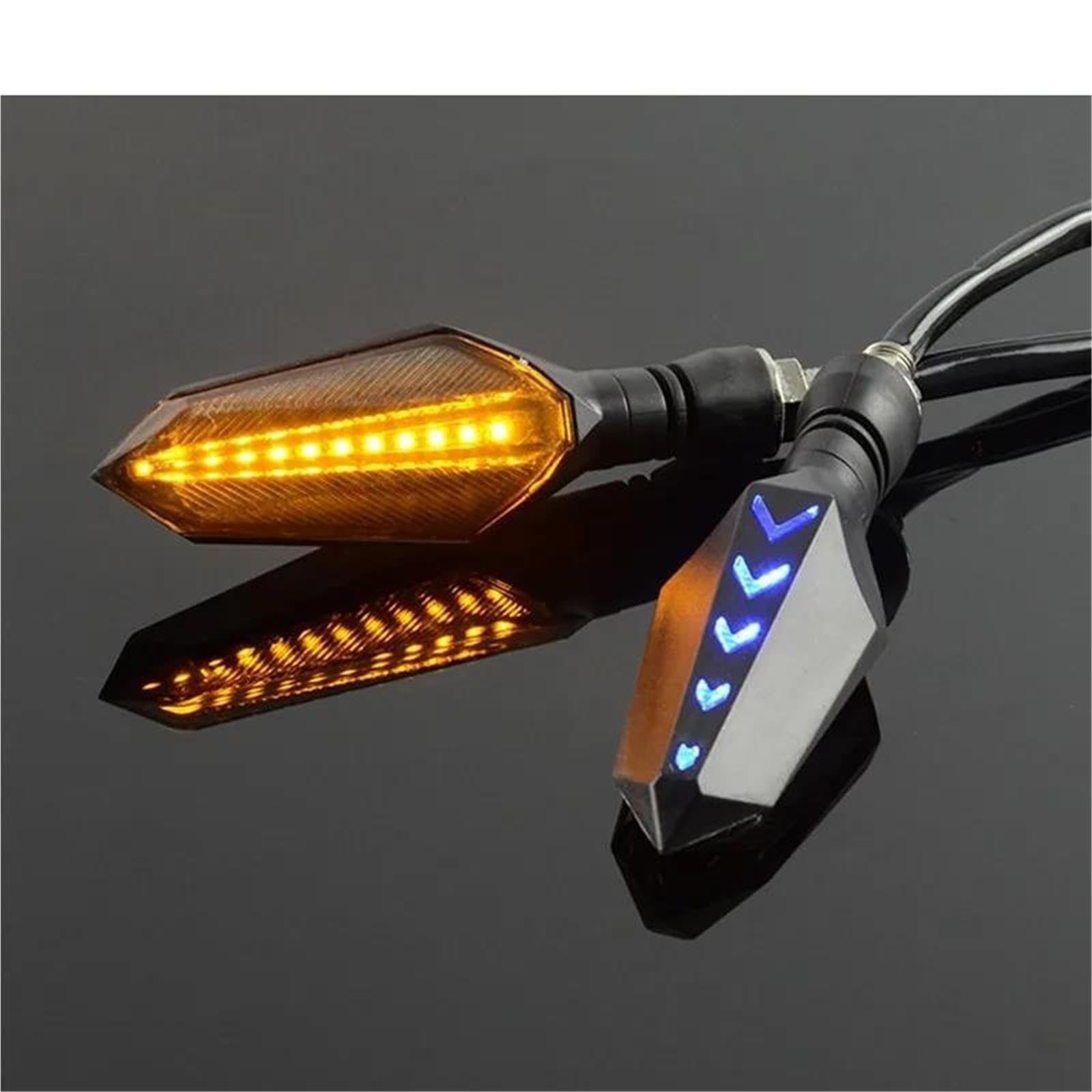 Intermitentes Para Motocicleta Para BMW Para R Nine T R1200GS S1000RR F800R 12V Luz LED Intermitentes Motocicleta 10MM Lámpara Indicadora ABS(2 pair white)