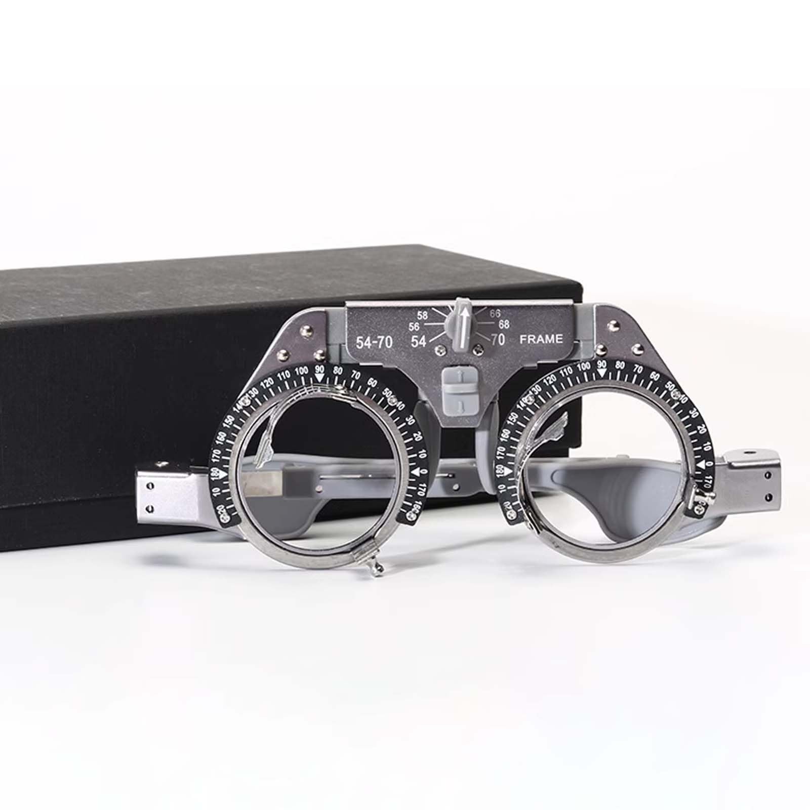 Oprawki Okularów Próbnych ze Stopu Tytanu do Optometrii, Regulowana Odległość źrenic, Okulary Krótkowzroczne, Narzędzie do Wykrywania Wzroku (54-70mm)