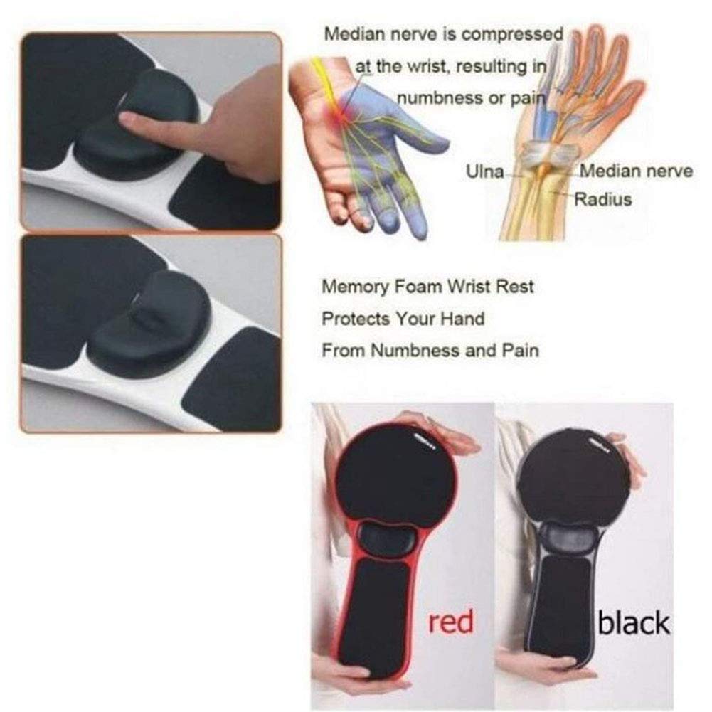 Reposamuñecas Ajustable para computadora, reposabrazos, Alfombrilla para ratón, Soporte ergonómico para el Hombro para la Oficina en casa, Escritorio y Silla de Doble propósito