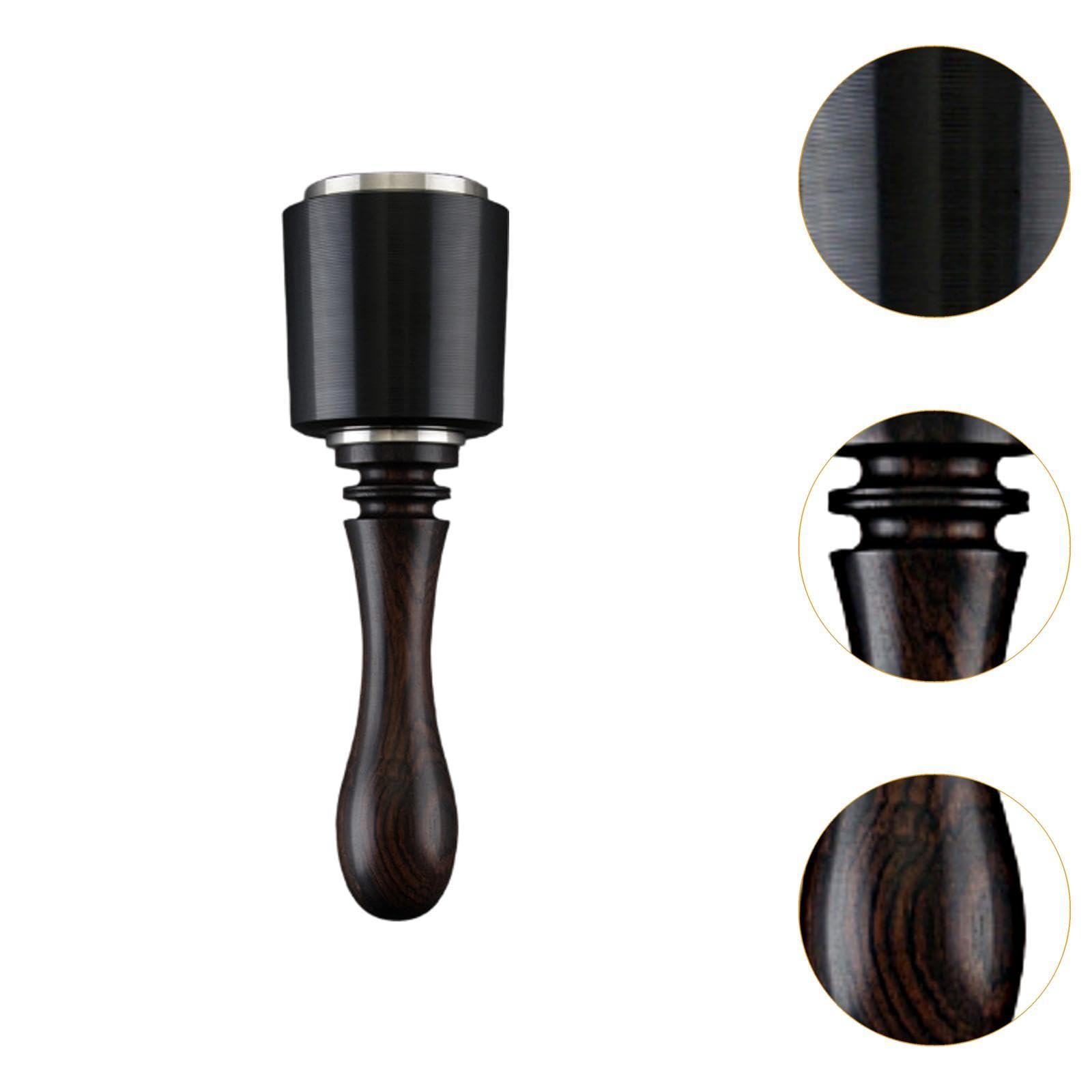 Martillo para Tallar Cuero, Mazo, Martillo para Bricolaje, Herramienta de Estampado, Mazo de Madera, Construcción Robusta Hecha de Madera Y Nailon, Ad, Largo Negro, Individual