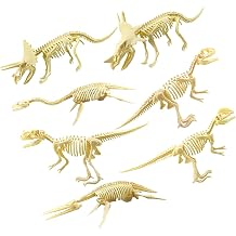 7x Realistic Triceratops Dinosaur Skeleton Models Educational Toys for Kids Birthday Yrannosaurus Rex