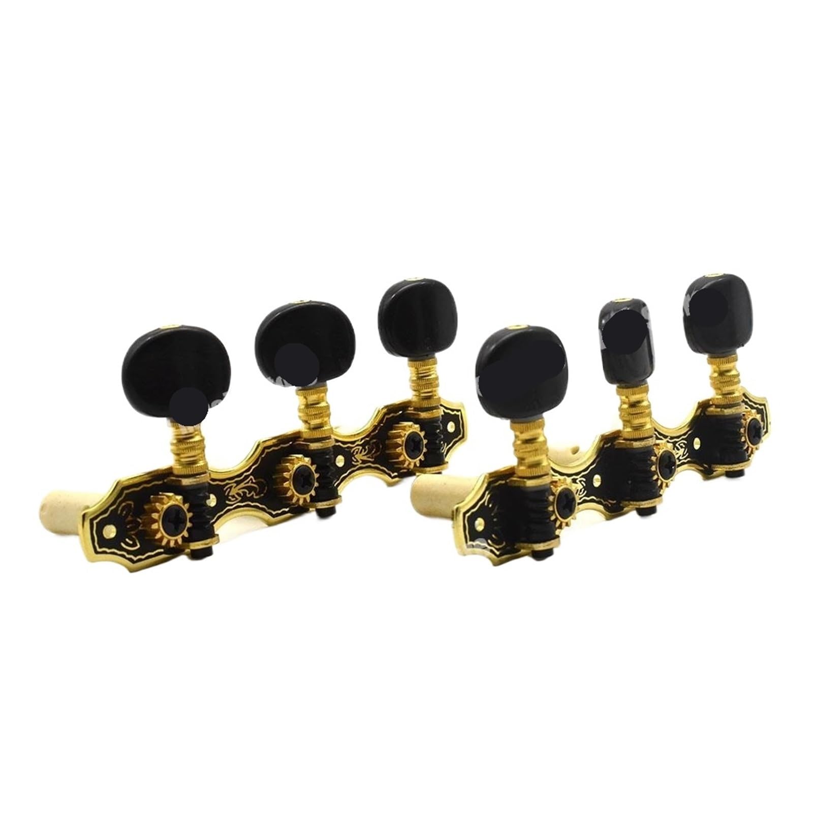 1 Juego de cuerdas de guitarra clásica con placa dorada 3R o 3L, clavijas de afinación, afinadores de llaves, piezas musicales cromadas(3L x1pcs)