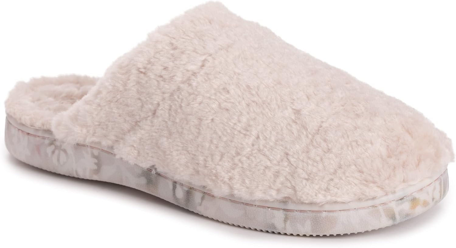 MUK LUKS Women's Wen Shearling Slipper,Ivory,L