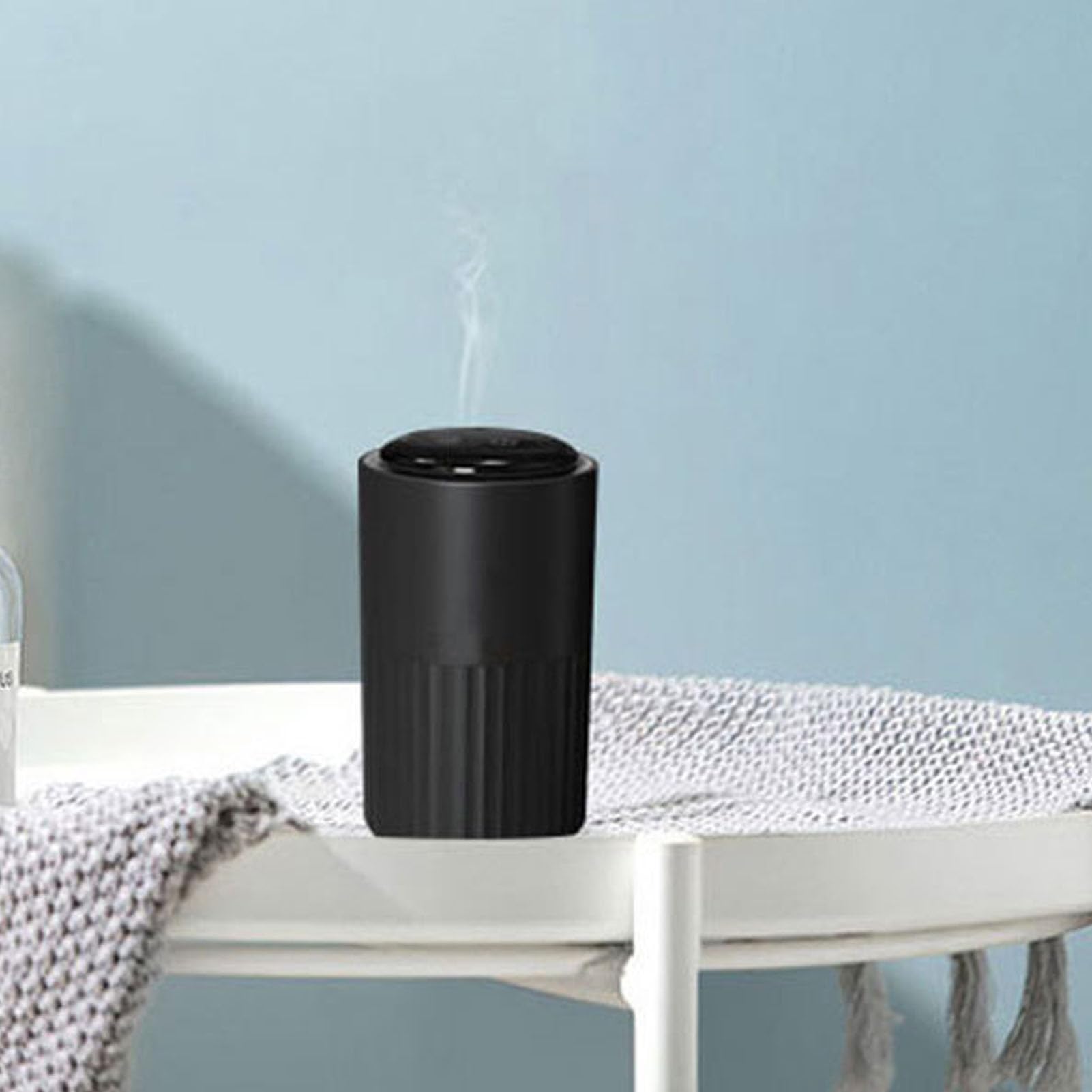 Qcwwy Duftdiffusor, Leicht, Tragbar, Aromatherapie-Diffusor, Leise, mit Timer, Anti-Auslaufen, für Schlafzimmer, Auto, Büro, Wasserloser Diffusor für ätherische Öle, 7 Farben, Haushaltsgeräte