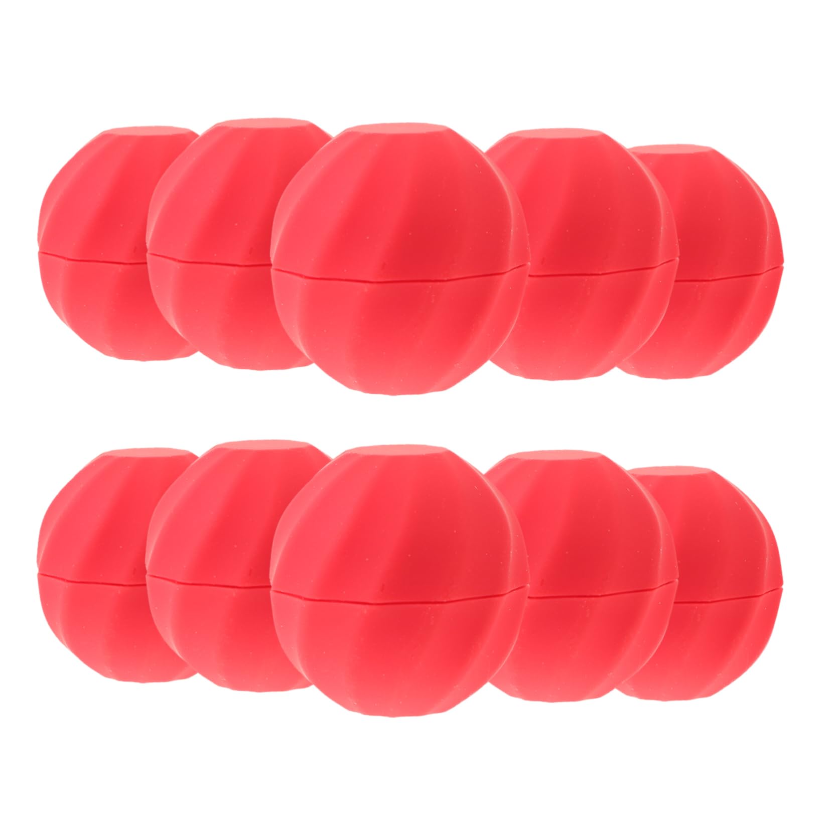 2 Sets Lippenstift-aufbewahrungsbox Reisegröße Kugelform Behälter Nachfüllbarer Lippenstift-make-up- 10 Stück * 2