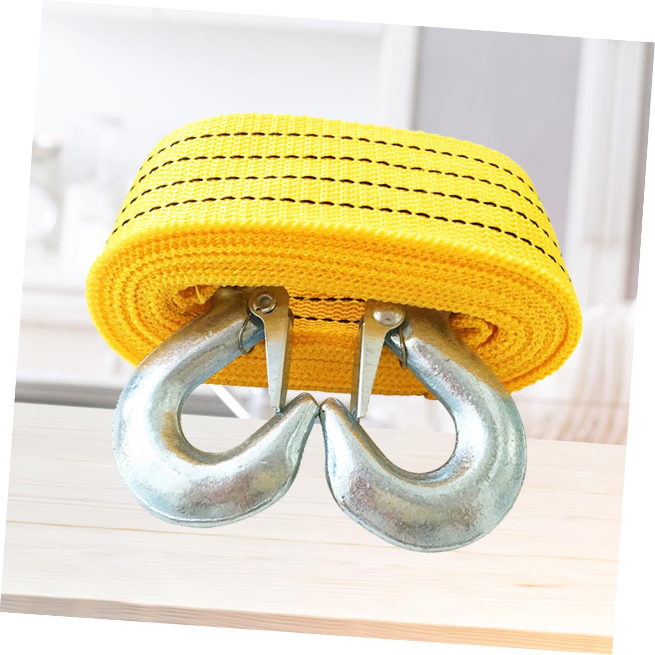 SEWOART 2pc Sturdy Winch Rope Nylon Car Trailer Car Winch Rope with Hook Leash