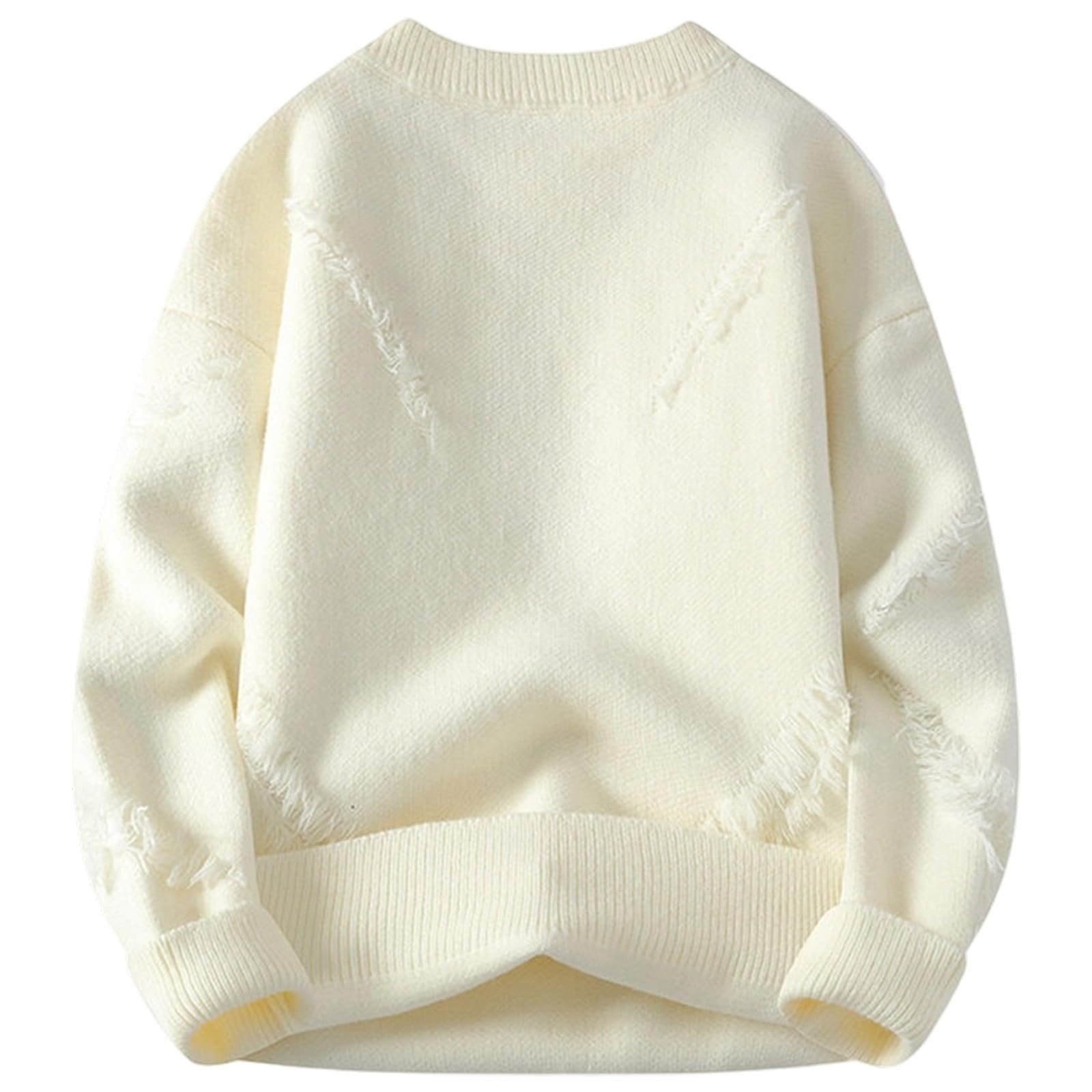 Suéter de punto con rayas texturizadas, chaqueta informal y cálida para otoño e invierno.