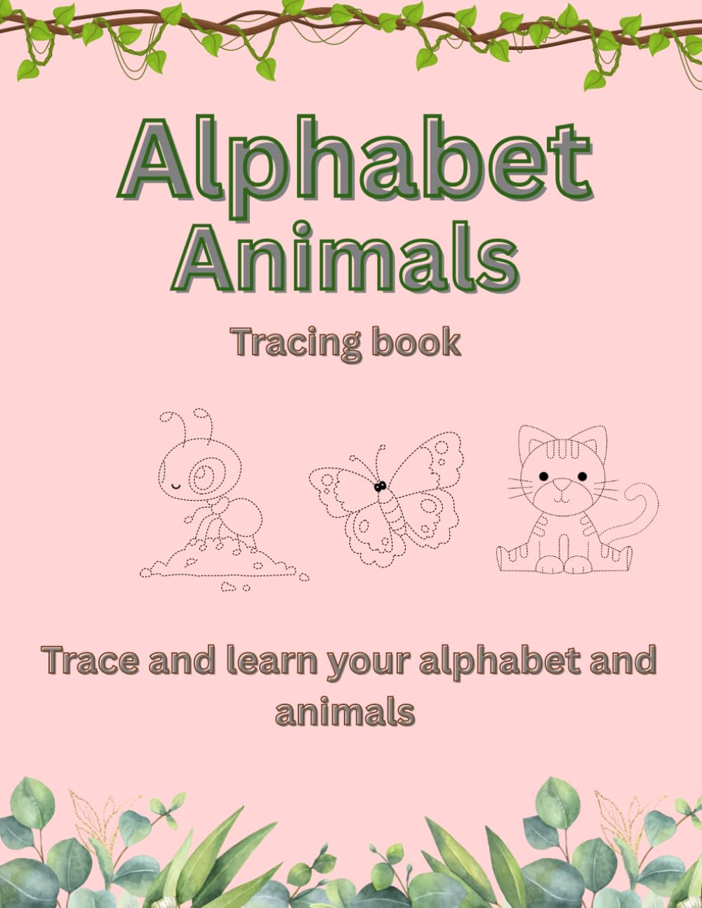 Animal alphabet tracing booklet