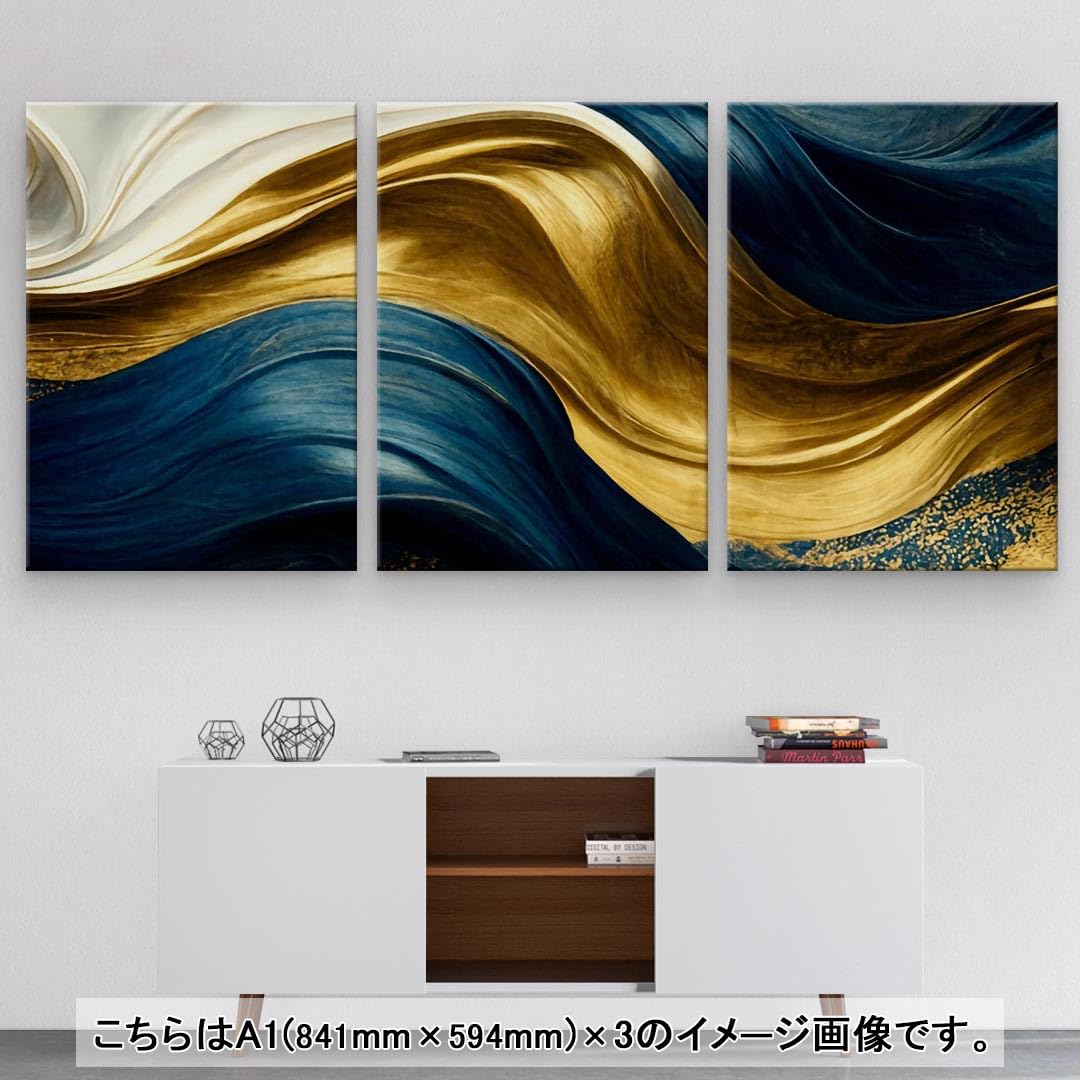 Amazon.co.jp: アートパネル 3連 3枚セット 絵 絵画 飾り igsticker