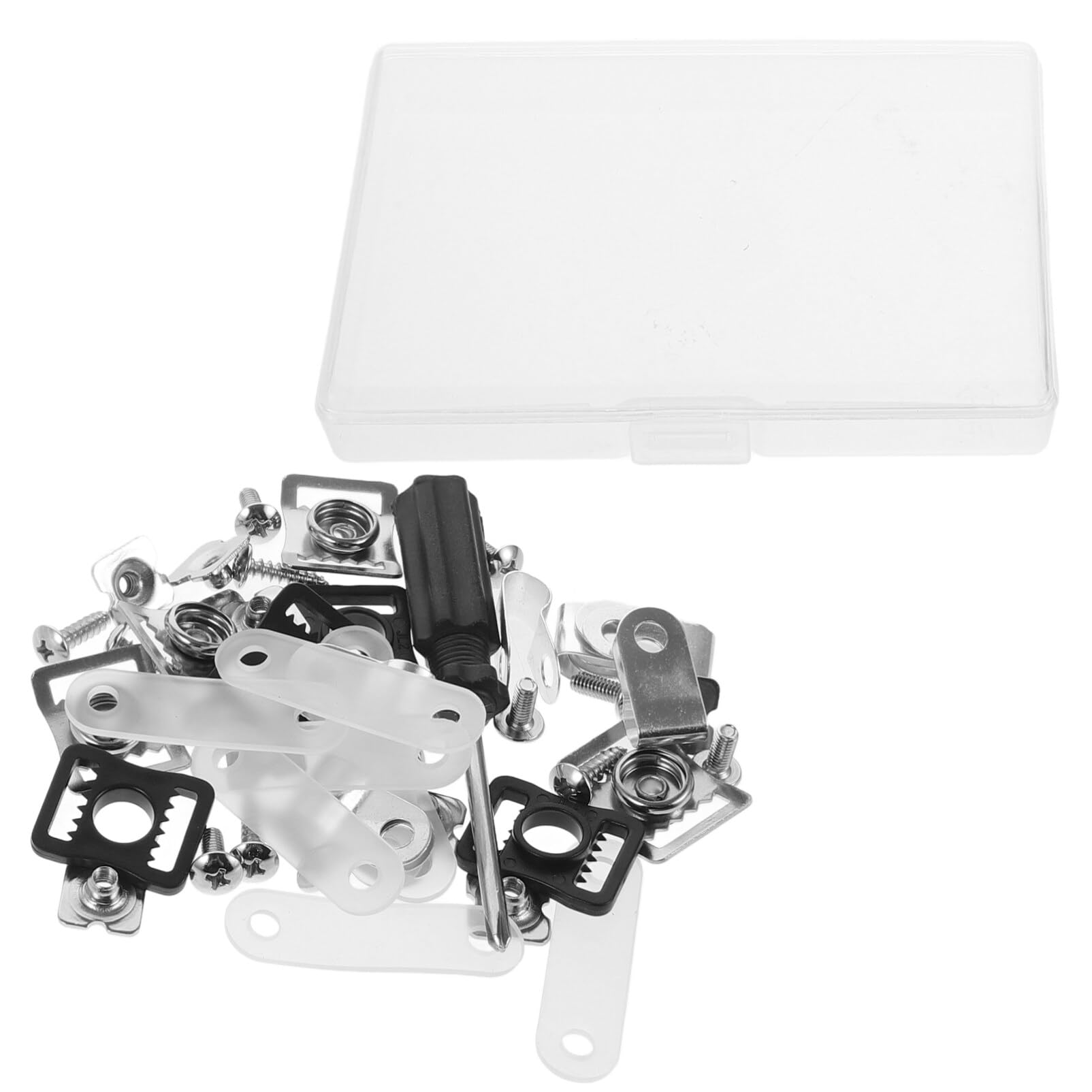 POPETPOP Helmet Repair Kit Include Helmet Chin Strap Screwdriver Football Visor Clip Nuts Screws Rubber Gaskets Helmet Buckles Hardware Kit for Youth Hockey Sports