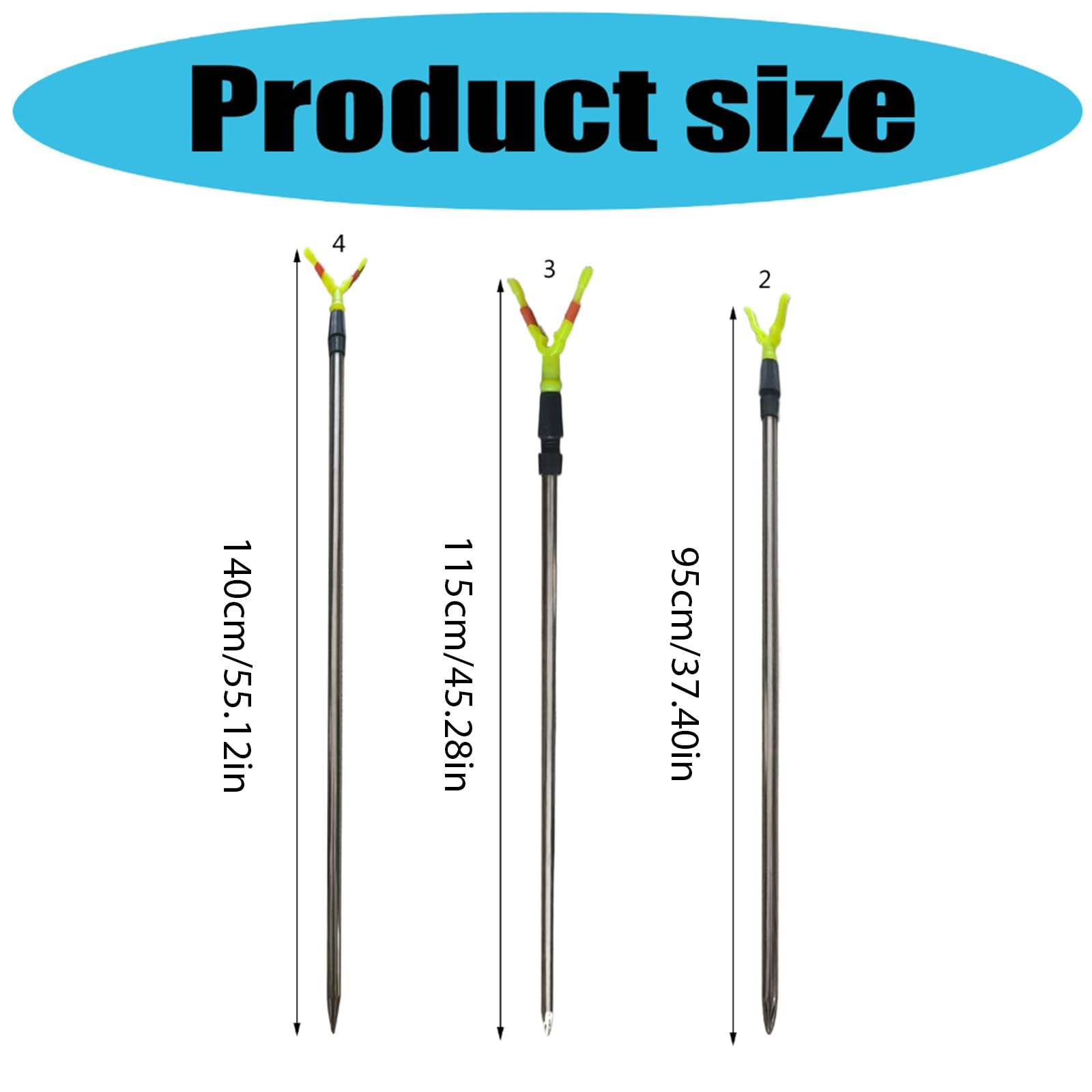 Accesorios De Pesca Soporta De Soporte Caña Costilla Pesca Ajustable Portable Portable 80/100/120/150 Cm Soporte