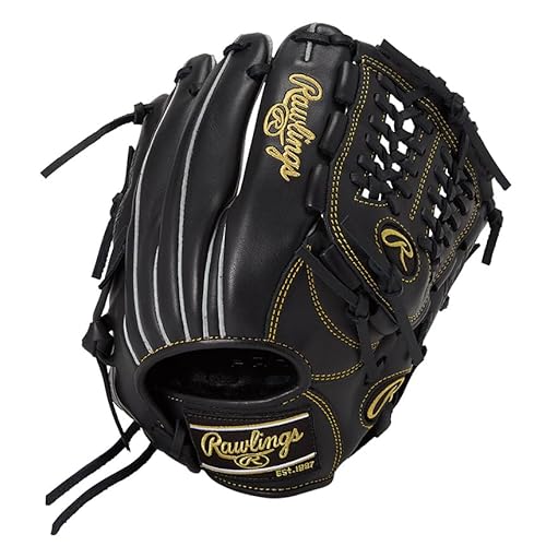 ローリングス(Rawlings) 野球用 グラブ グローブ ジュニア JR. 子供 HYPER TECH R9 SERIES GJ5FR9N6L1 オールラウンド用 ブラック Lインチ ※左投げ用