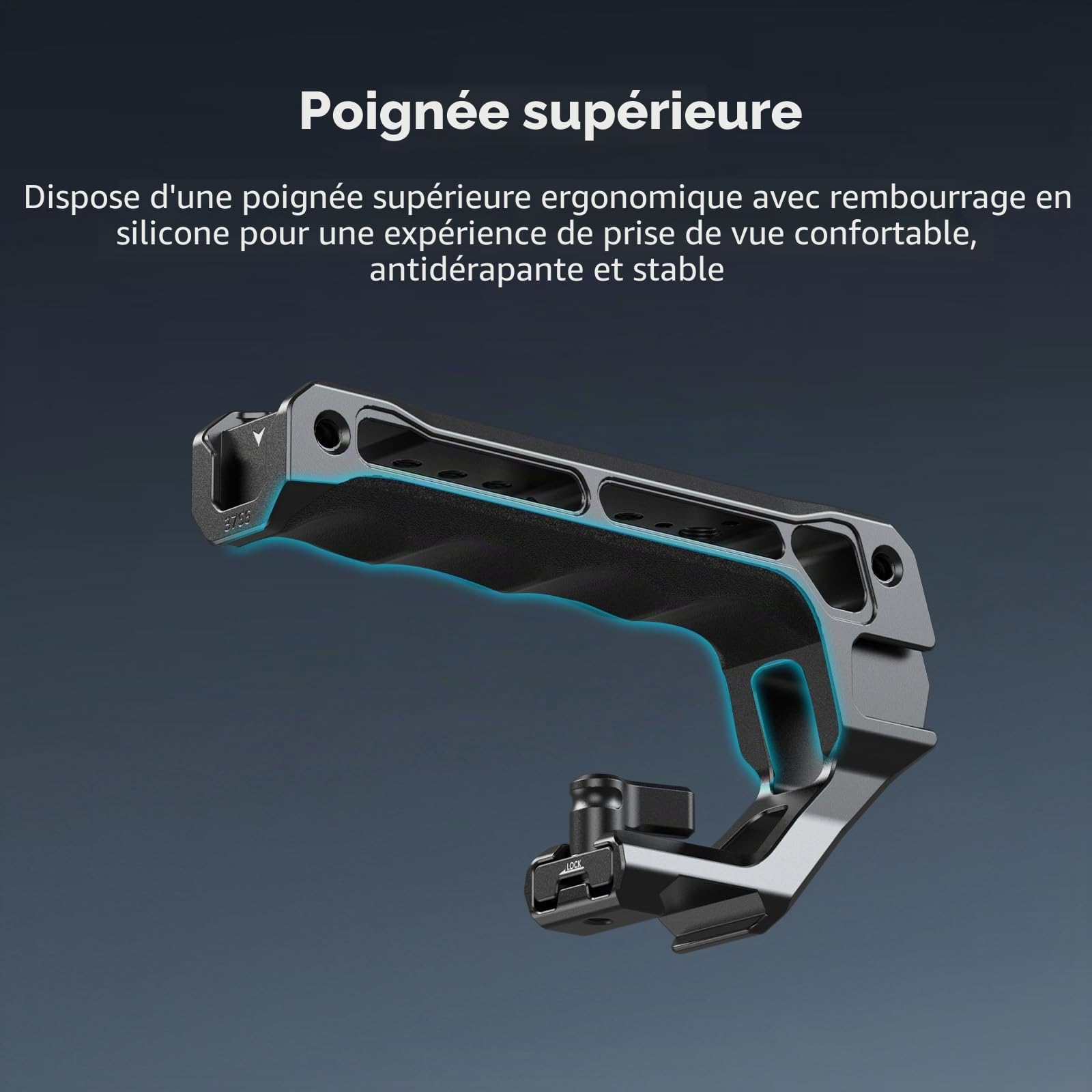 SMALLRIG R6 Mark III Kit Cage pour Canon R6 Mark II avec Poignée Supérieure, Poignée Latérale et Serre-Câble, Rails NATO Doubles HawkLock, Plaque Rapide pour Arca - 5956