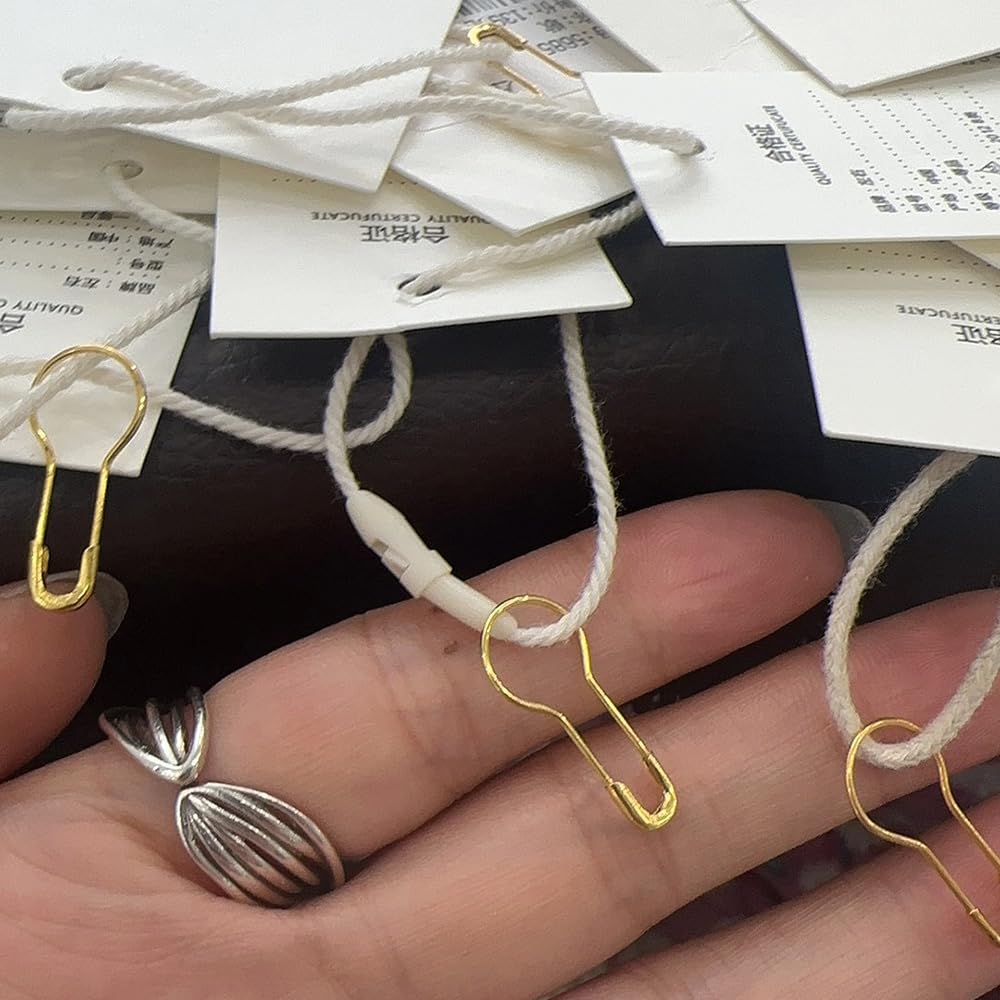 600 Spille da Balia in Metallo Spillo Calabash Dorate Spilla di Sicurezza a Forma di Pera per Artigianato Abbigliamento Etichette Fai Da Te