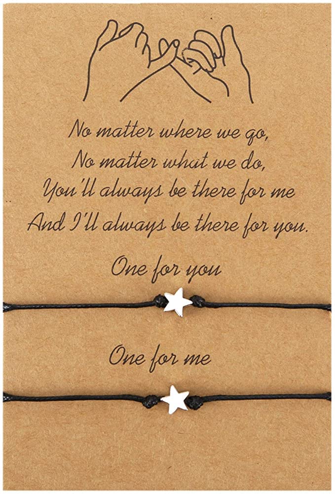 El Regalo Pinky Promise Distance Matching Bracelets for Best Friends, Couples, Family, Women, Men, Teens, Girls & Boys (Stars) (B09K4FTKMH) Amazon Price History, Amazon Price Tracker