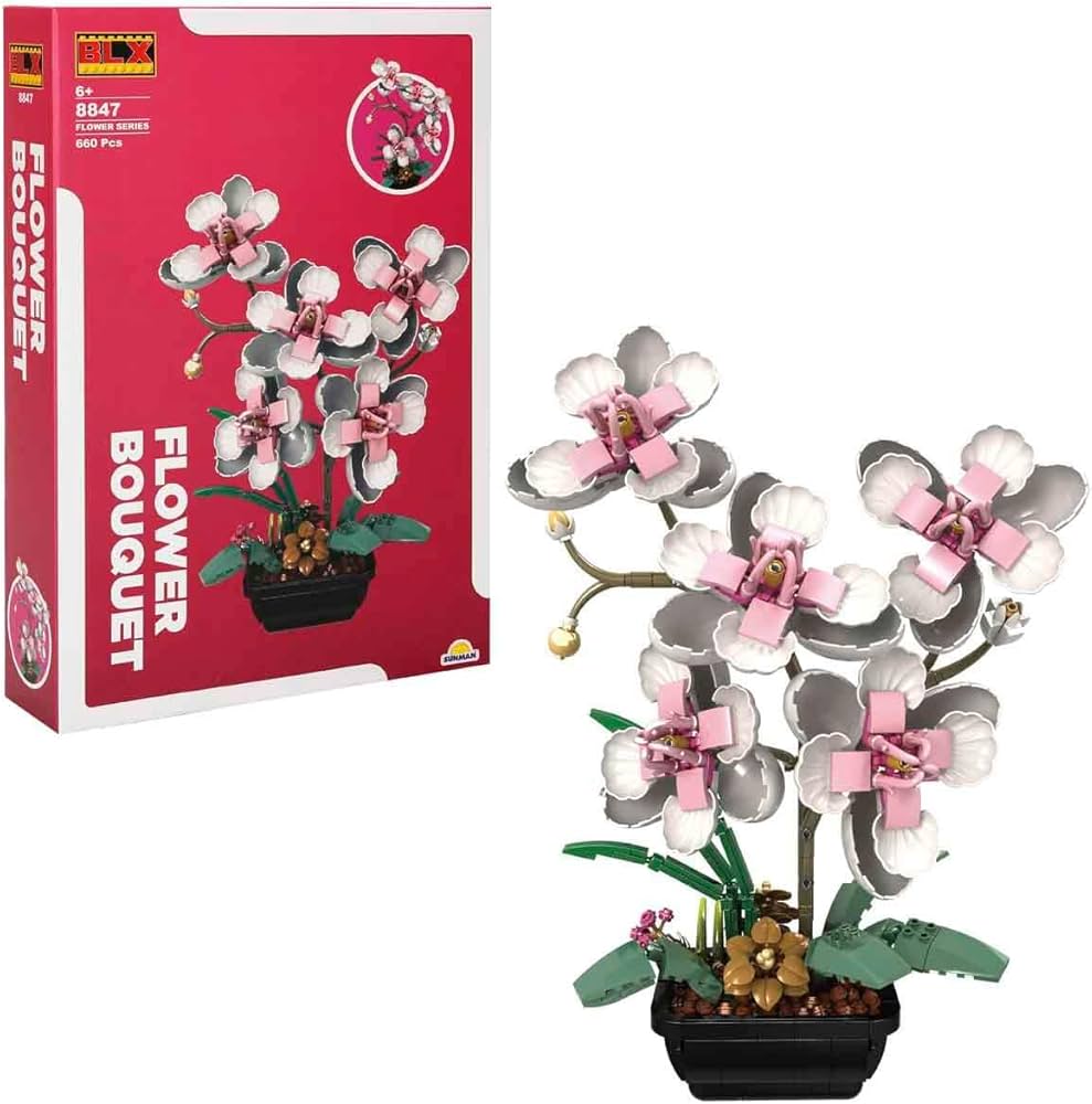 新品rosy monster bouquet bicolor knitグレージュ SUNMAN Flower Seti Orkide 660 Parça : Amazon.com.tr: Oyuncak