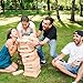 ropoda Wood Block Stack - Giant Tumbling Timbers Game |2.5 feet Tall, Grows to Over 5.5 feet |Made of Premium Pinewood|for Adult, Kids, Family Outdoor/Indoor Fun