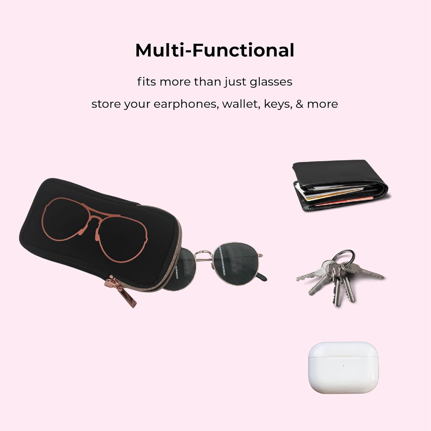 MYTAGALONGS Double Eyeglass Case with 2 Compartments - Image 4