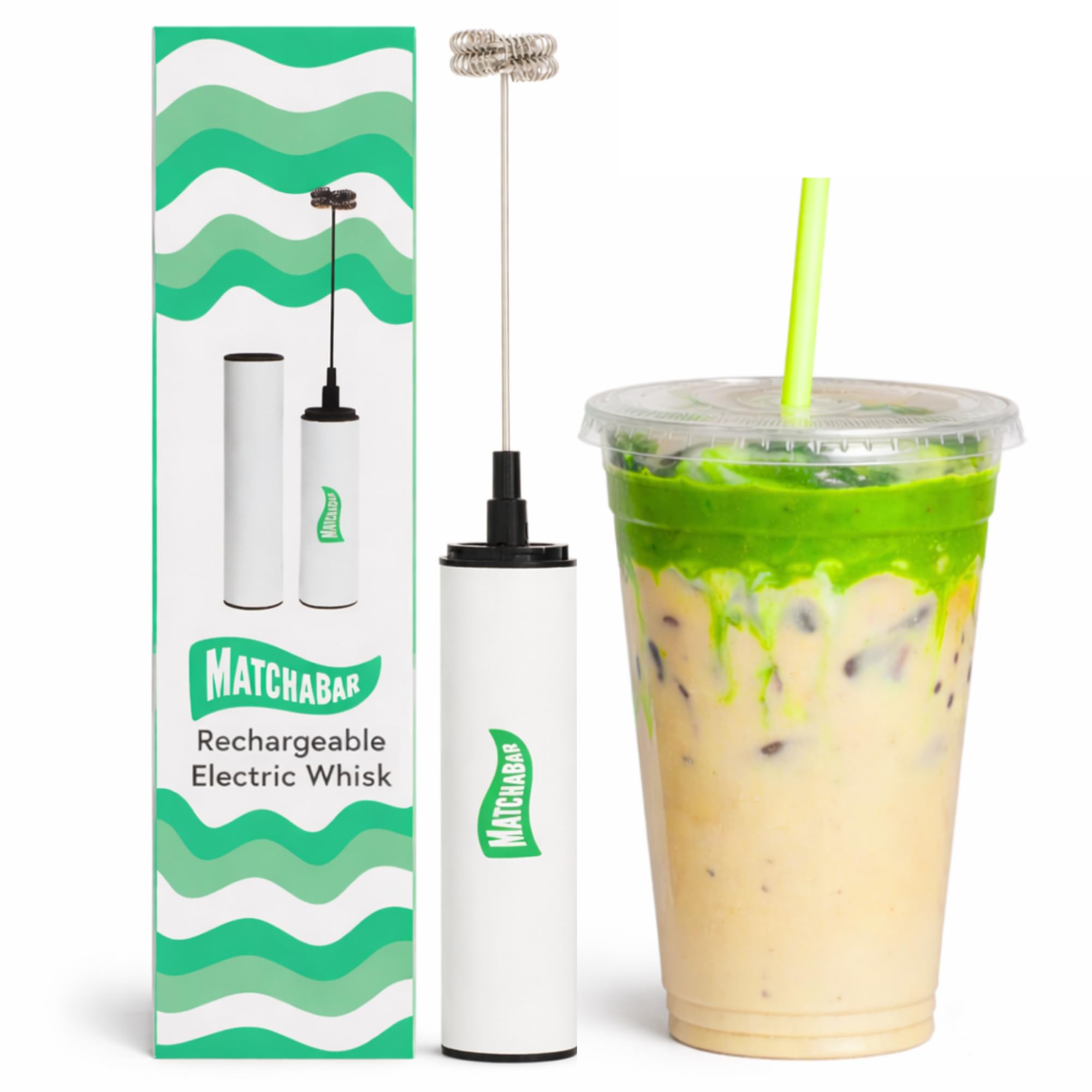 MatchaBar Electric Milk Frother Hand Blender