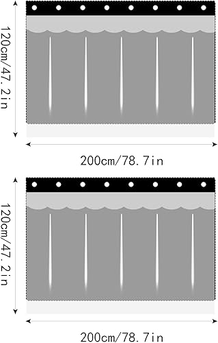 Miniatura 6 de Hermosas cortinas de gasa para litera, cortinas con encaje para privacidad, 2 paneles, conejo de oso