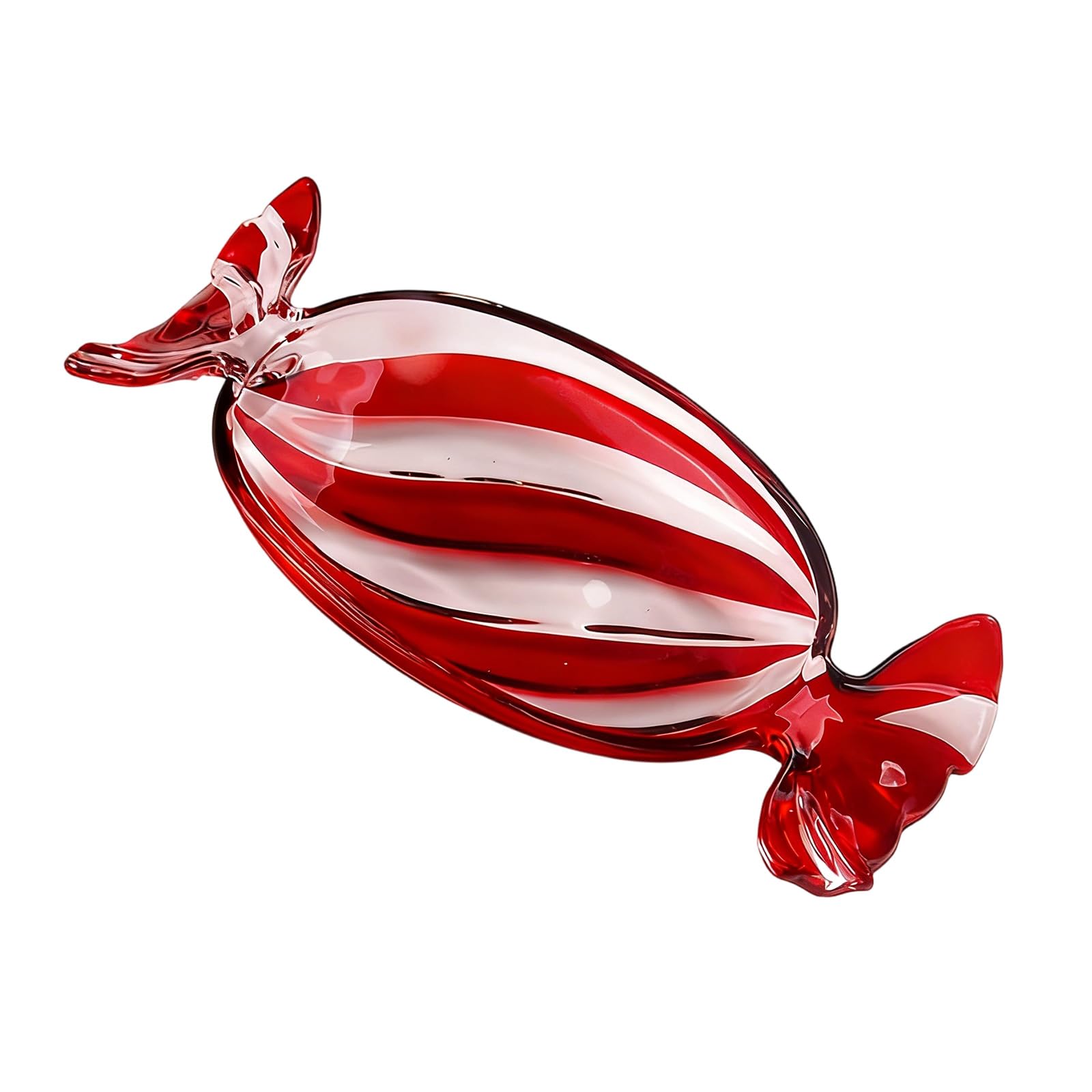 Christmas Holiday Candy Glass Platter Dessert Serving Tray for Cookie Snacks Plate Table Centerpieces Decors Festives Plate