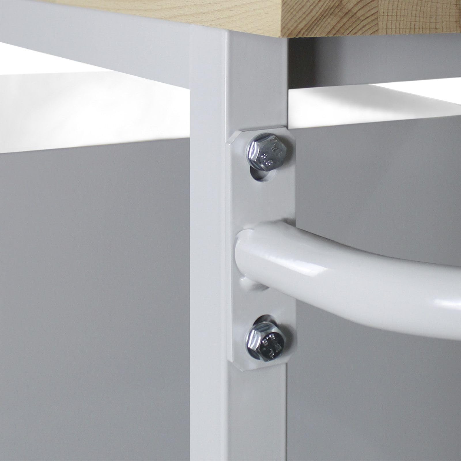 Établi mobile anthracite RAL 7016 - 1 300 x 600 x 827 mm - Charge maximale : 500 kg - Table de travail mobile avec étagère - Pour atelier, garage et industrie - Anthracite - Panneau perforé