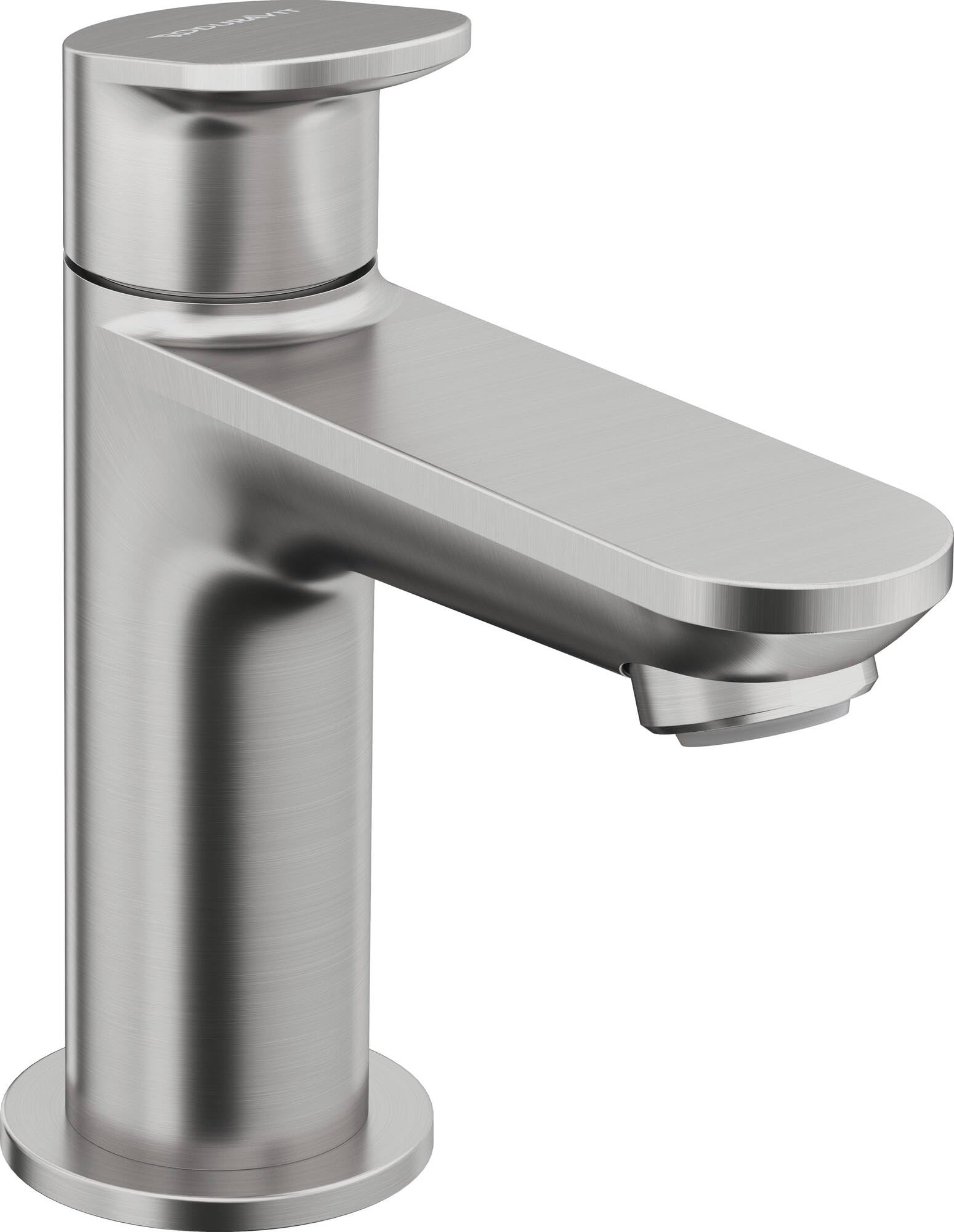 Duravit Wave zawór stojący (wysokość wylewki: 77 mm), bateria umywalkowa z zimną wodą, bateria do zimnej wody, stal nierdzewna szczotkowana