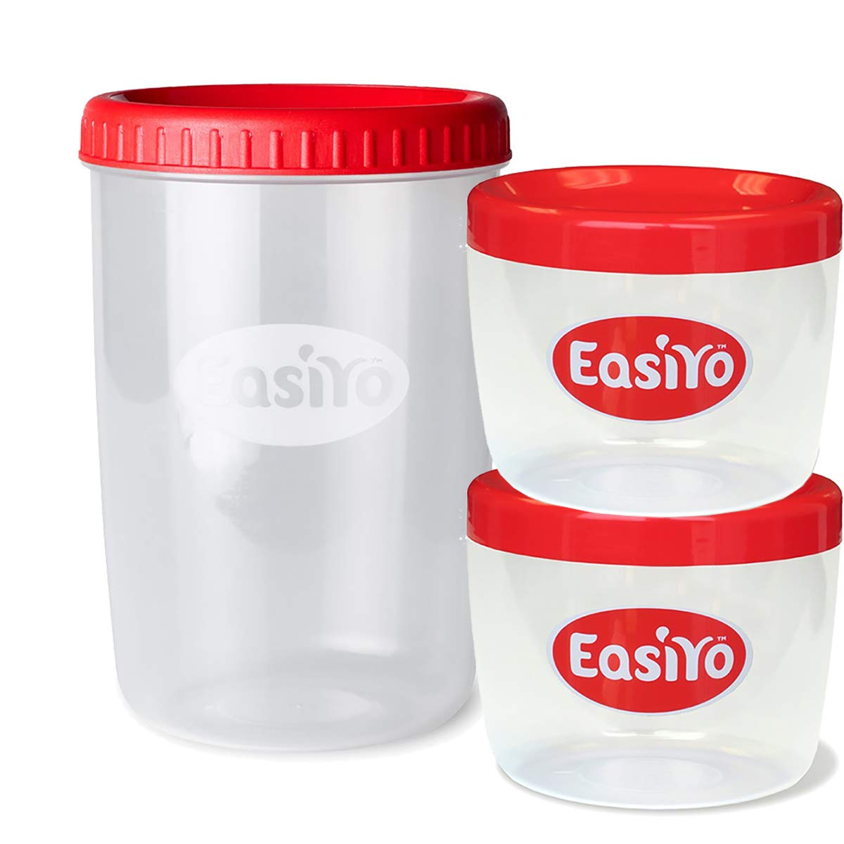 Buy Easiyo Yogurt Jar and 2 Lunchtakers with Red Lids Online at Low
