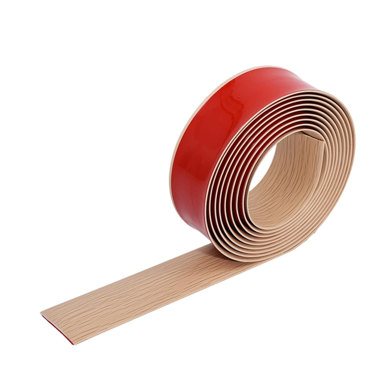 Msioytog Maple Wood Grain Edges Sealing Pvc Door Bottom Sealing Strips Seam Decorative Divider Adhesive Floor Transitioning Strips Carpet Edges Trim